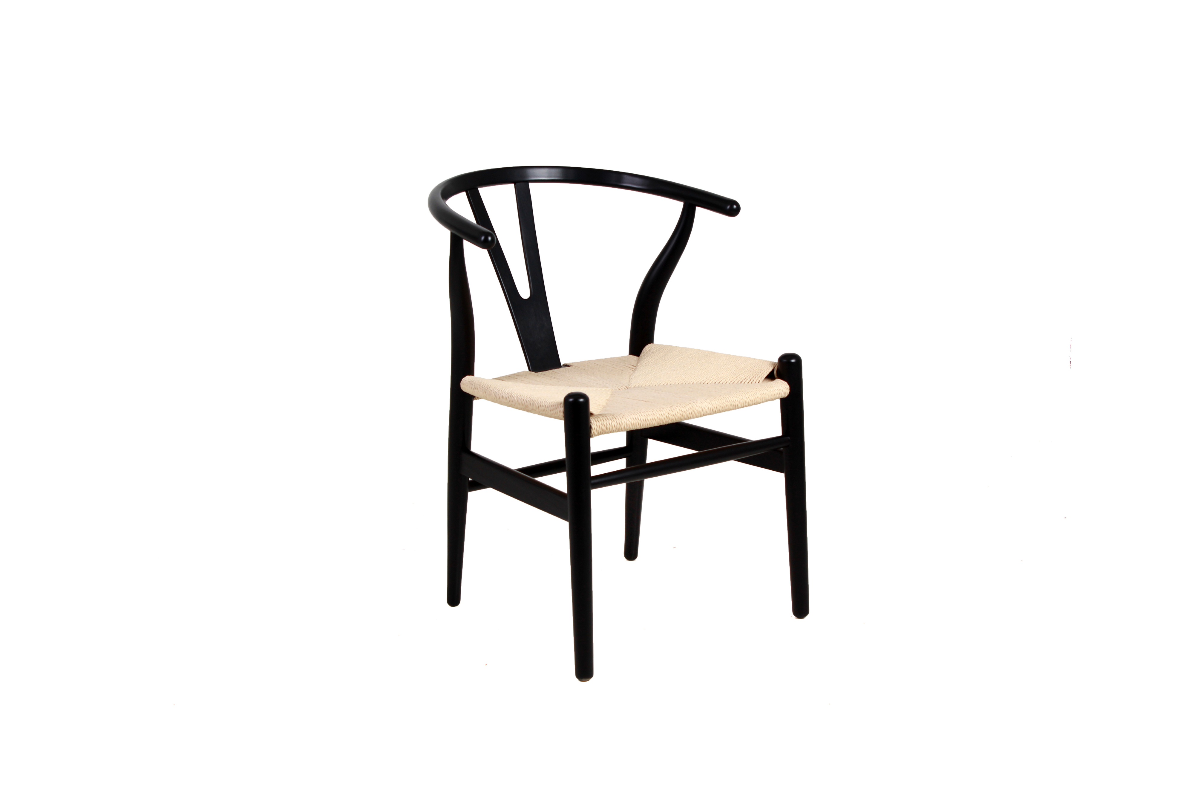 Silla Mérida MADERA NEGRA TEJIDO NATURAL