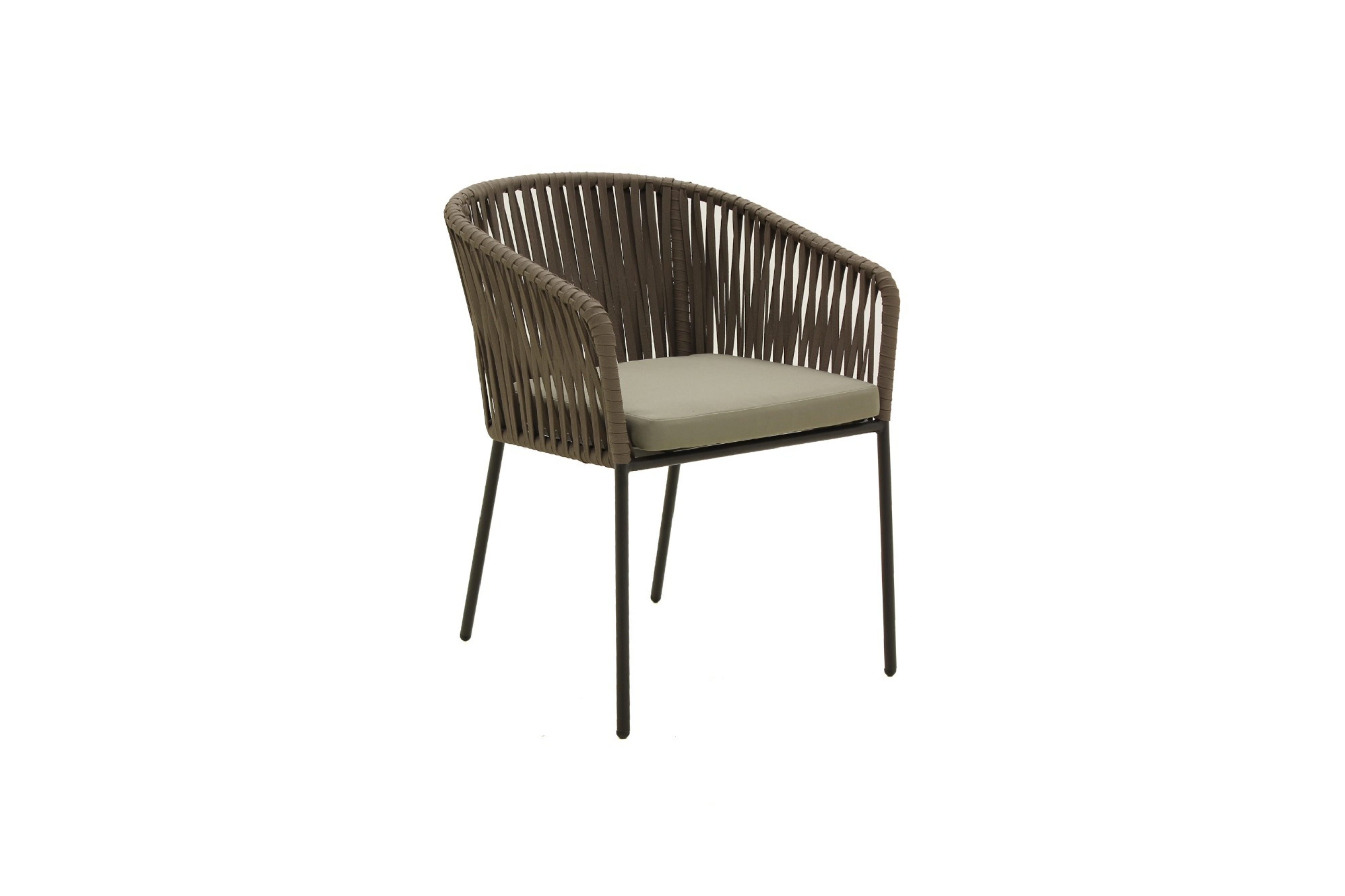 Silla Cancún TAUPE SIN COJÍN