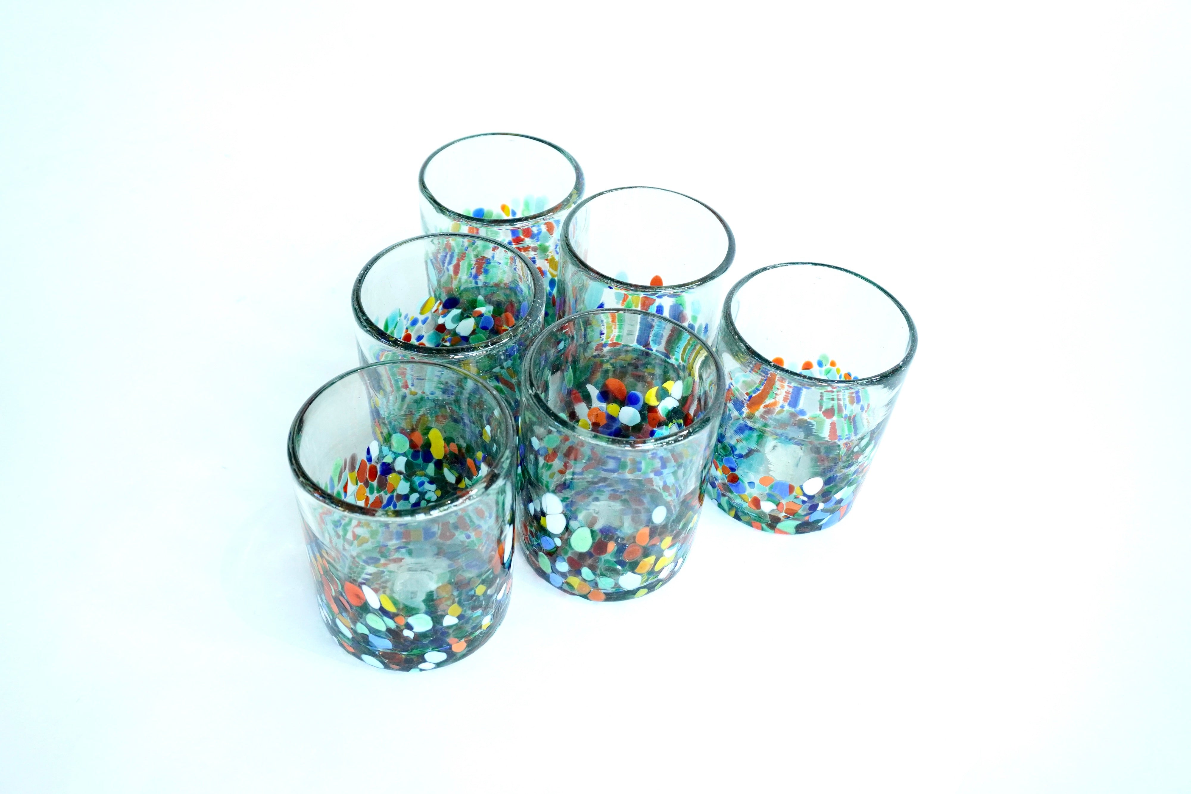 Rivera | Set de 6 vasos de vidrio soplado