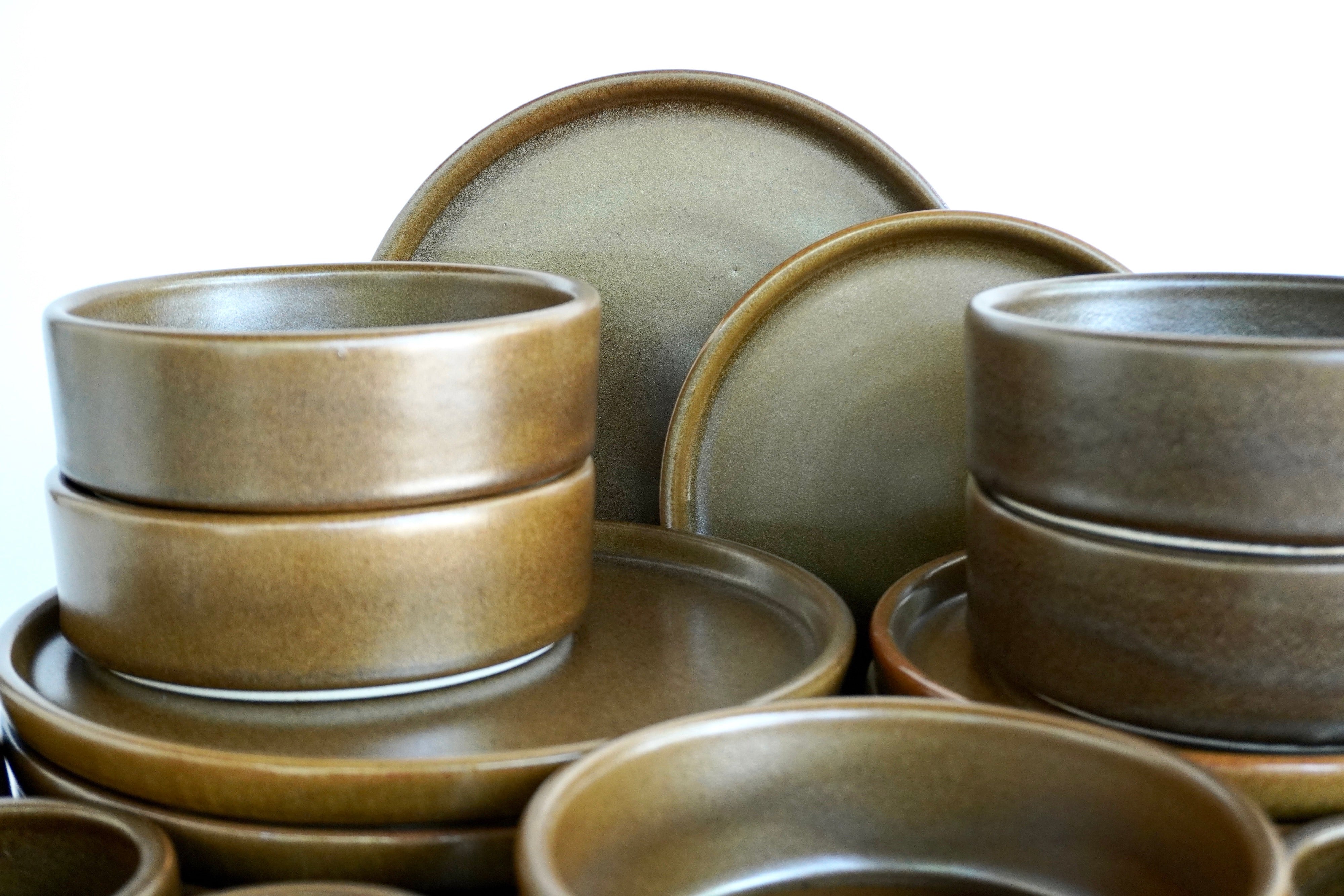 Café mate | Set de vajilla línea rústica para 6 personas