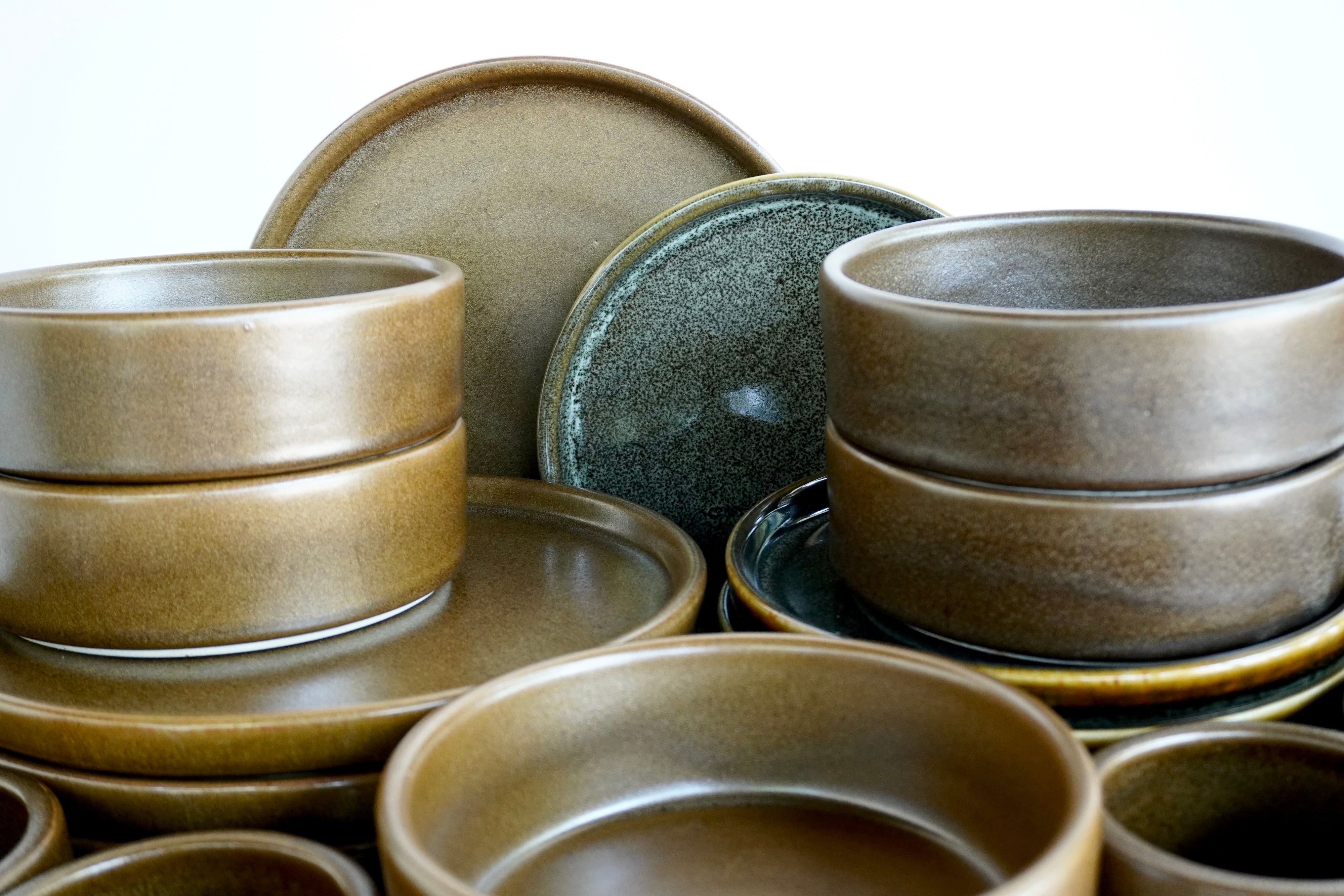 Café mate & Bio | Set de vajilla línea rústica para 6 personas