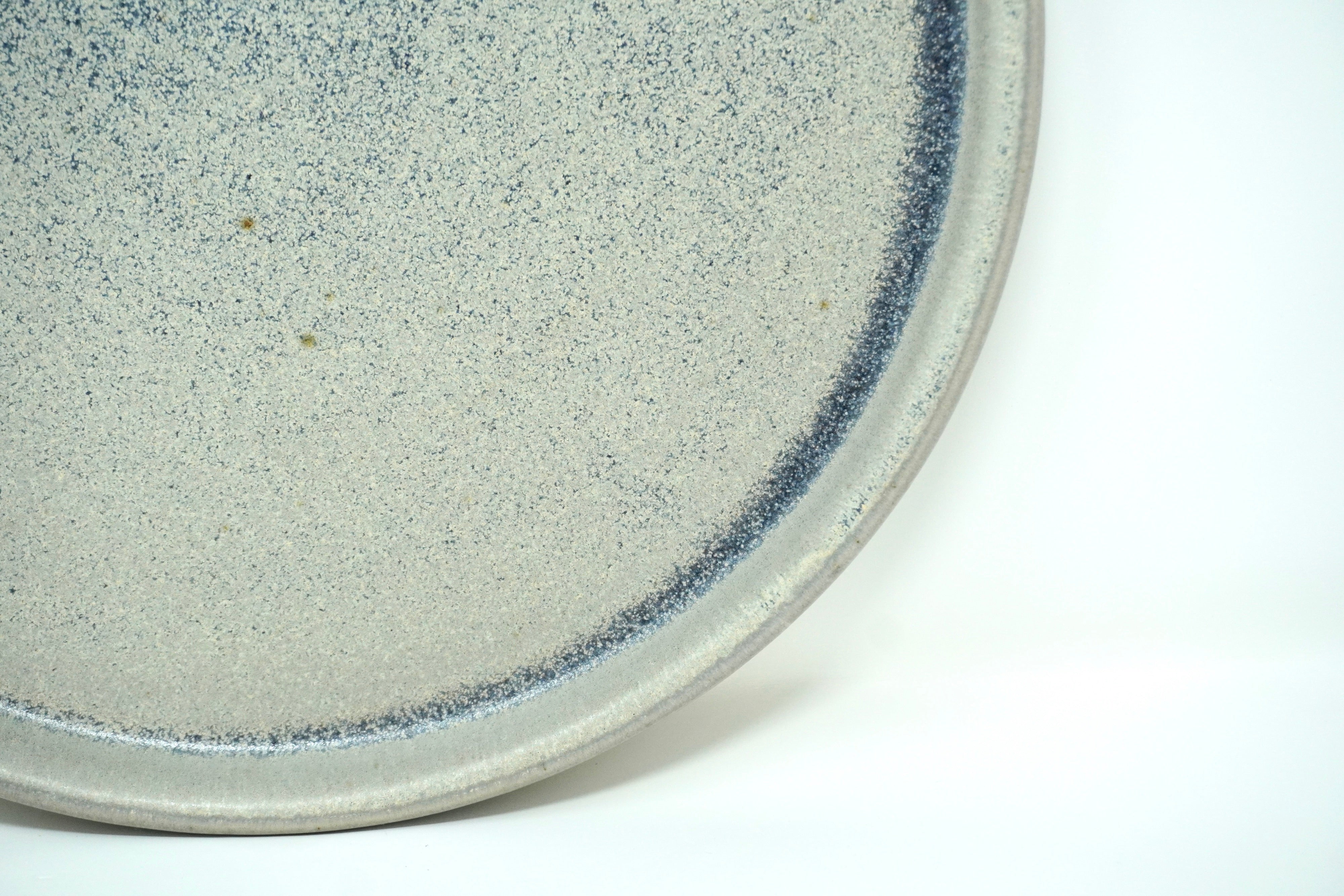 Gris mate | Plato trinche con pared Ø 26 cm línea rústica