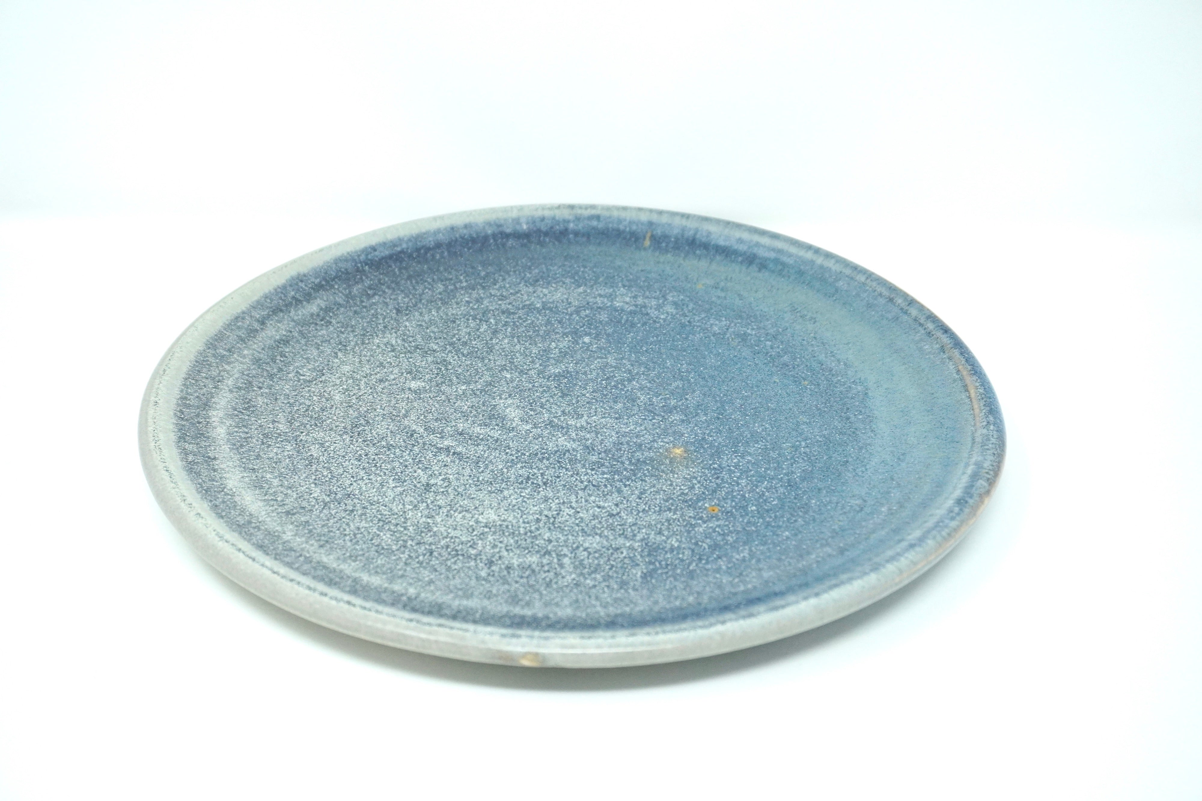 Gris mate | Plato trinche plano Ø 26 cm línea rústica