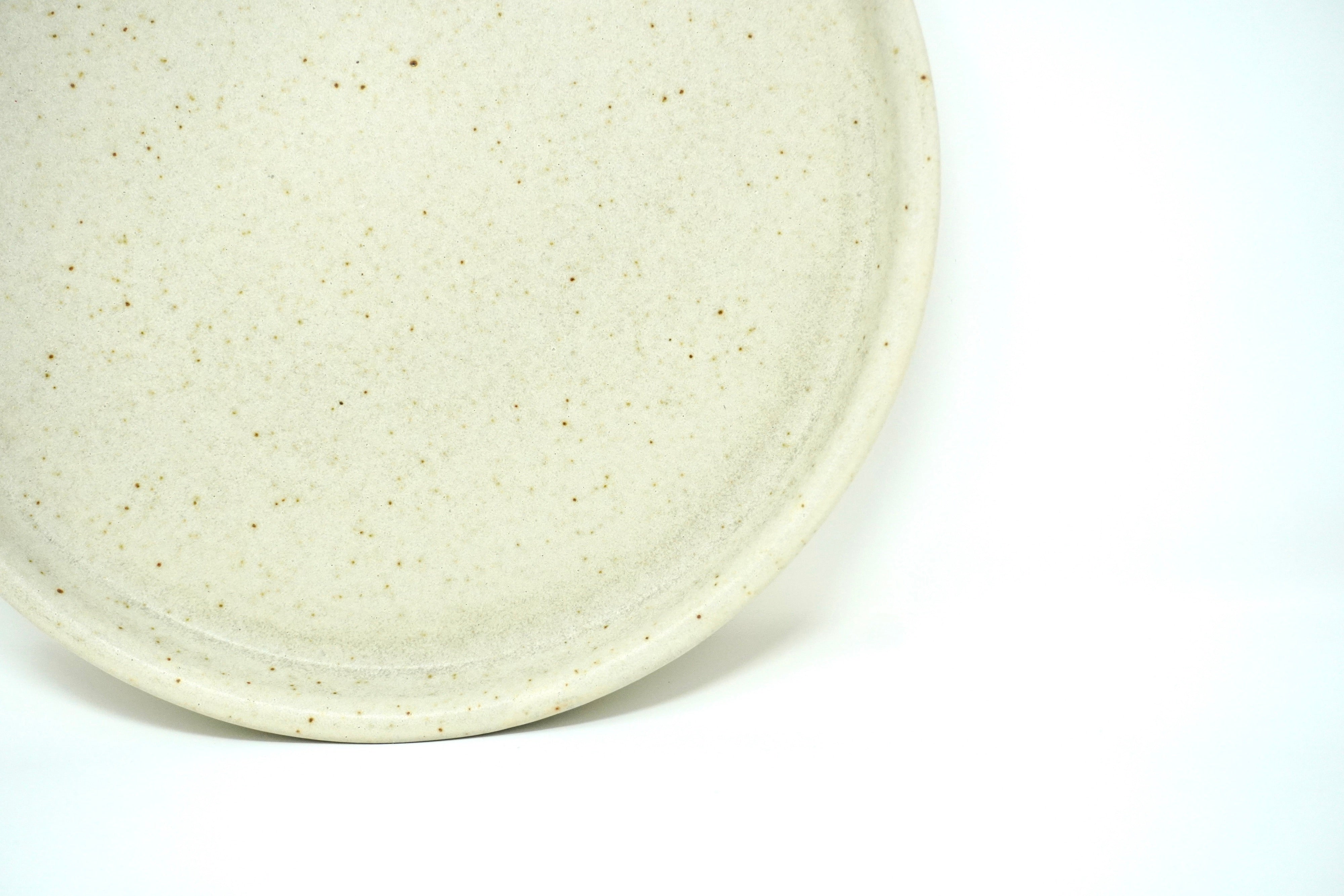 Arena blanca | Plato postre con pared Ø 21 cm línea rústica