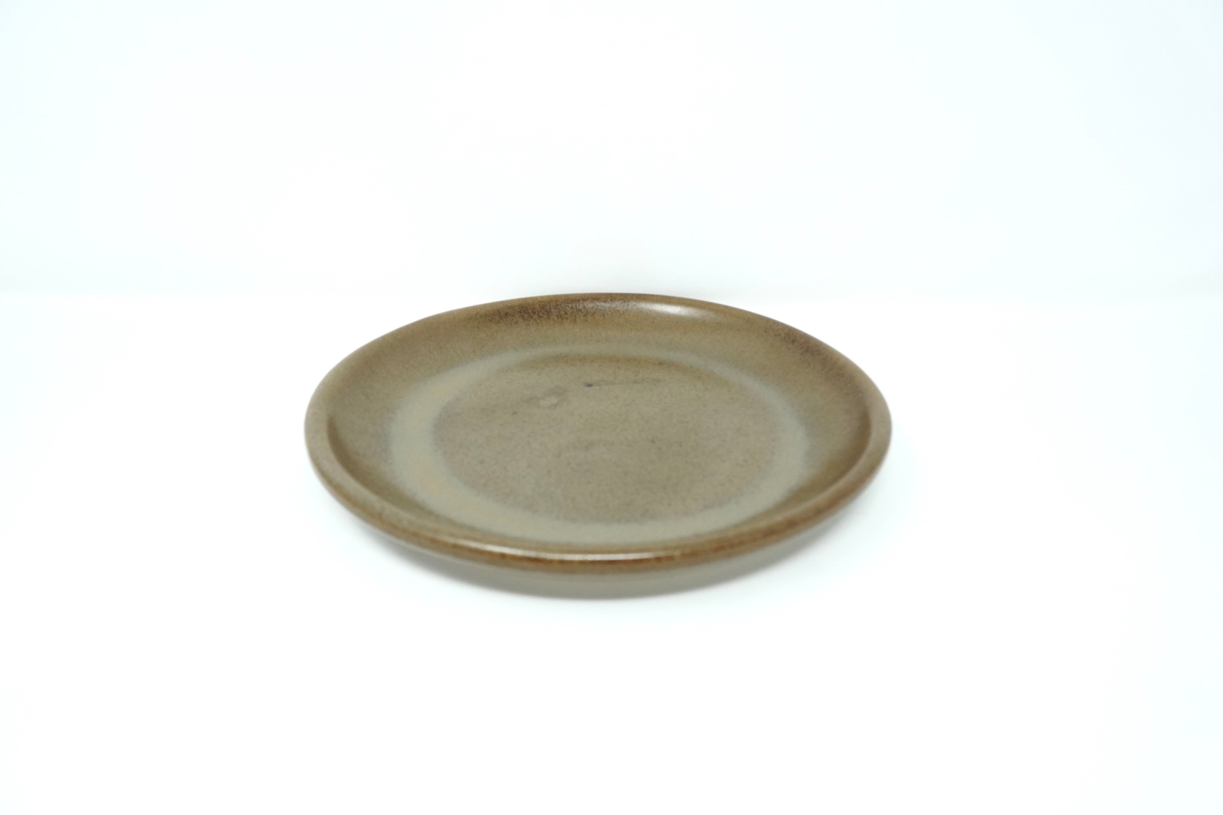 Café mate | Plato postre semi-plano Ø 21 cm línea rústica