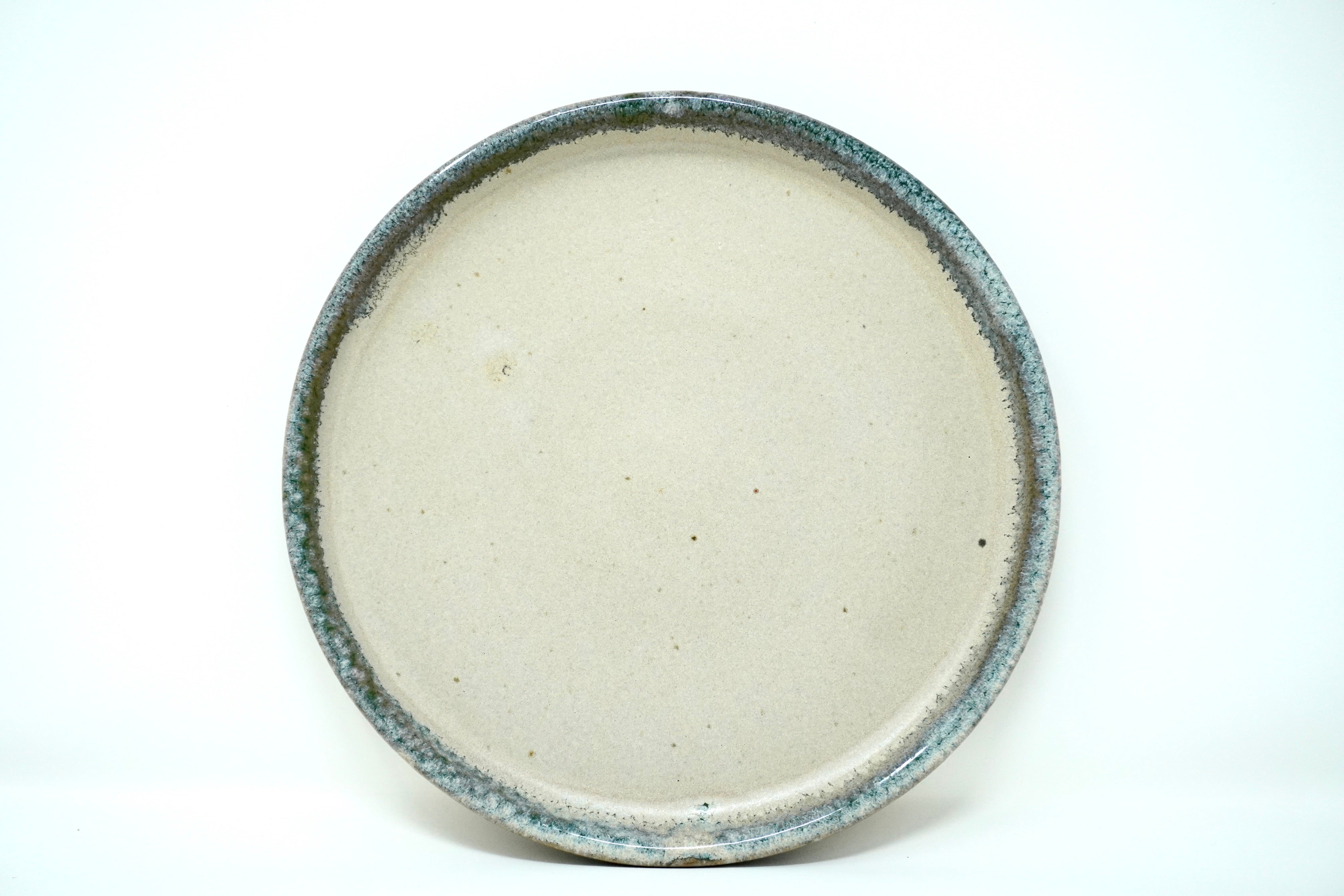 Arena blanca con orilla arrecife | Plato postre con pared Ø 21 cm línea rústica