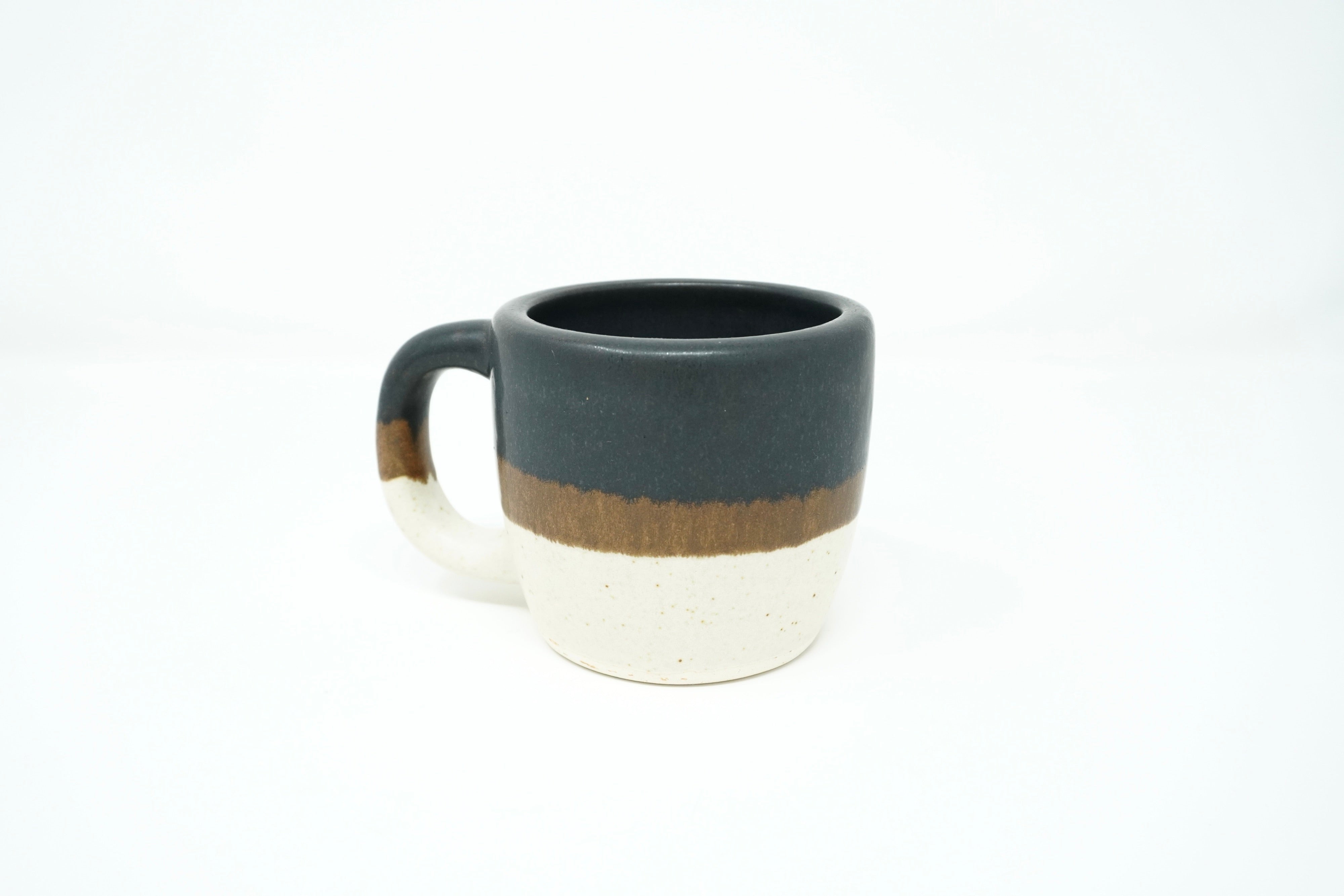 Duo piedra negra & arena blanca | Taza tarro 12 oz línea rústica