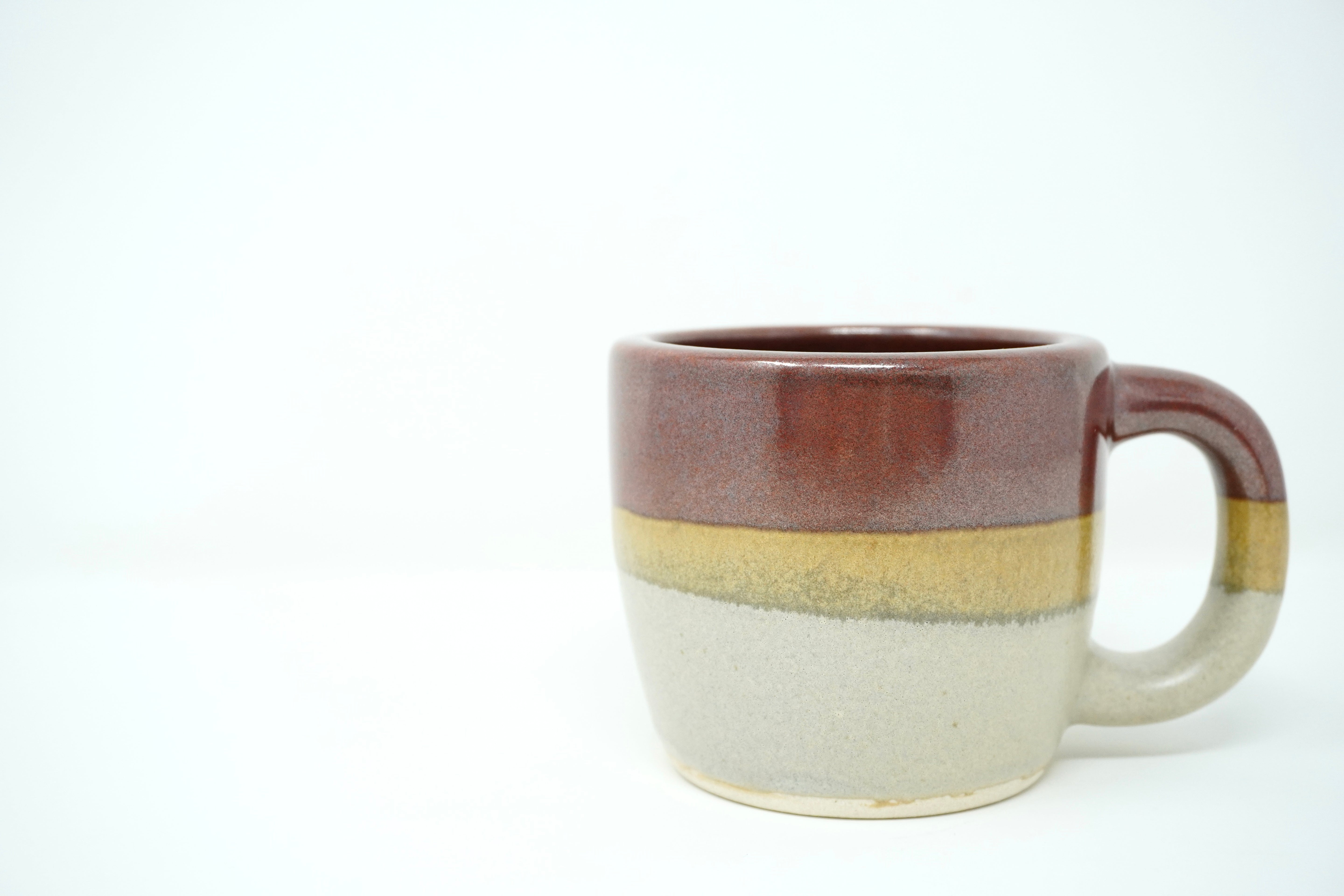 Duo vino & gris mate | Taza tarro 12 oz línea rústica