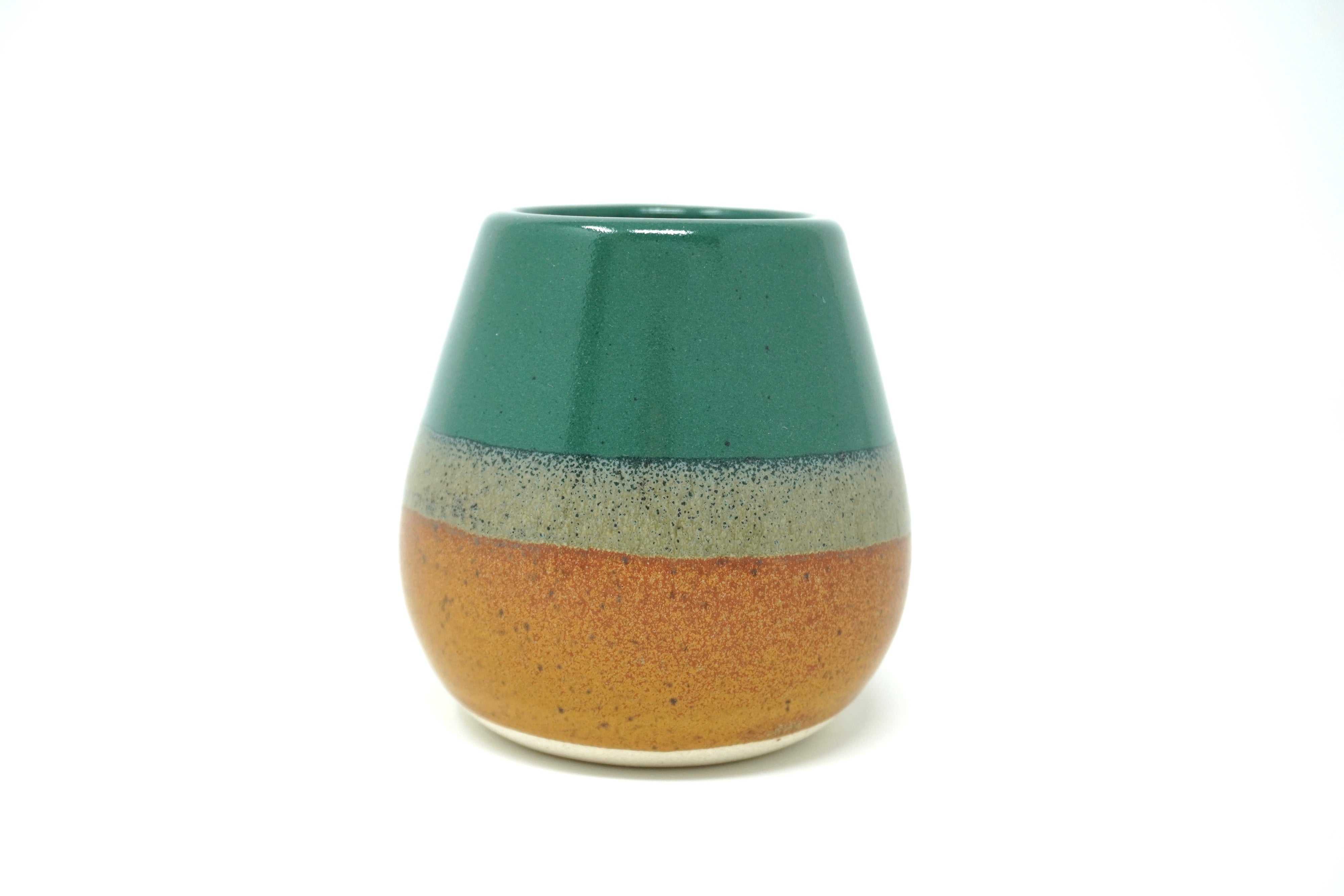 Duo esmeralda & ladrillo | Vaso gota de 8.5 oz línea rústica
