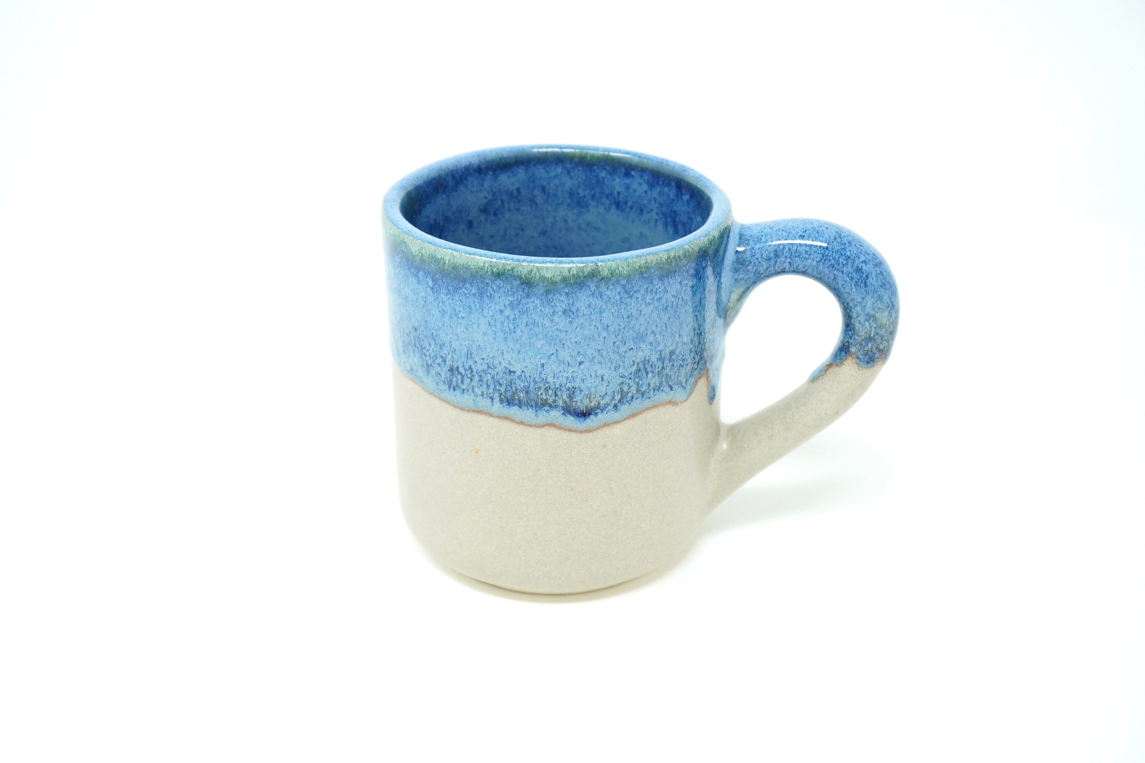 Duo gris mate & indigo | Taza xl 15 oz línea rústica
