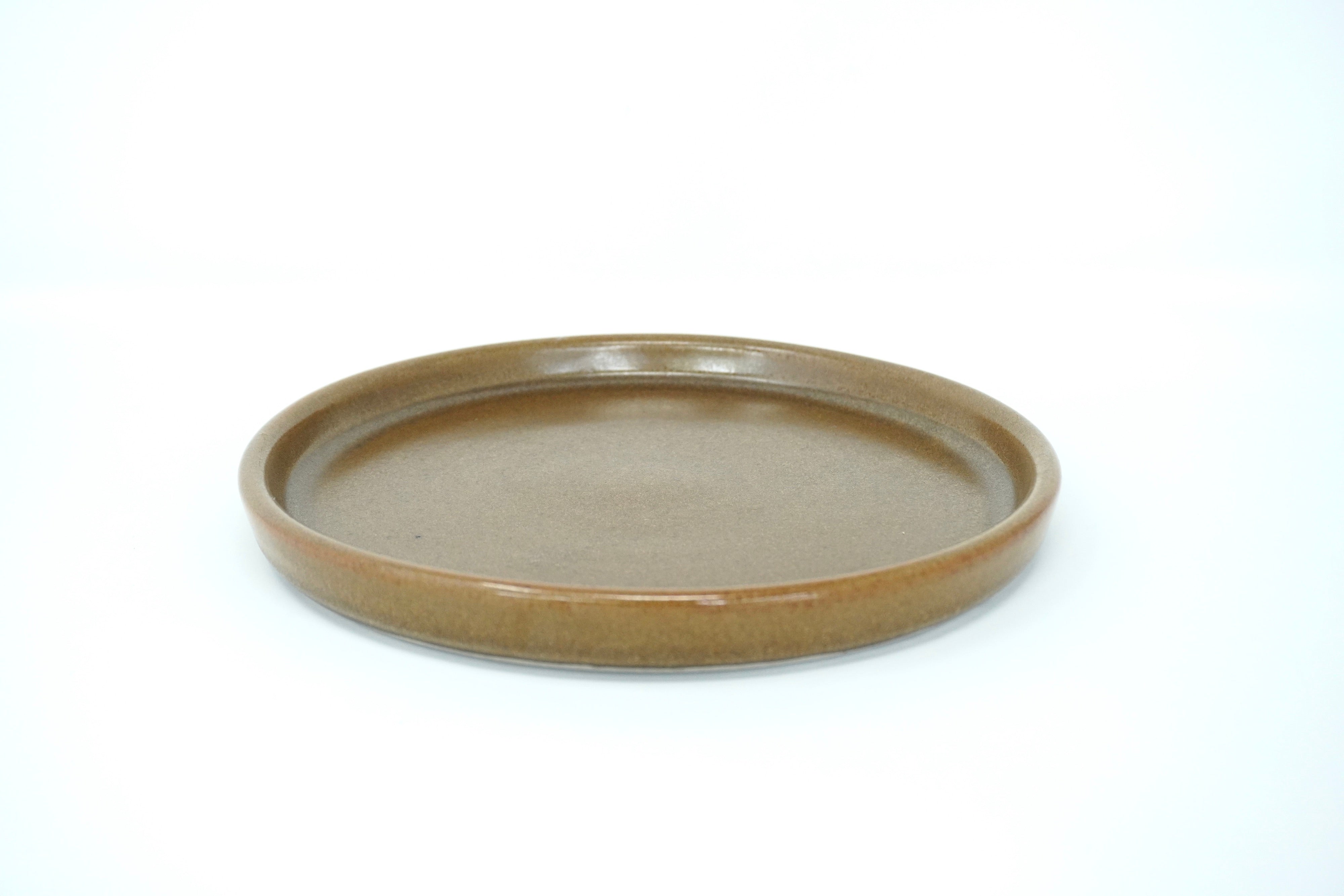 Café mate | Plato postre con pared Ø 21 cm línea rústica