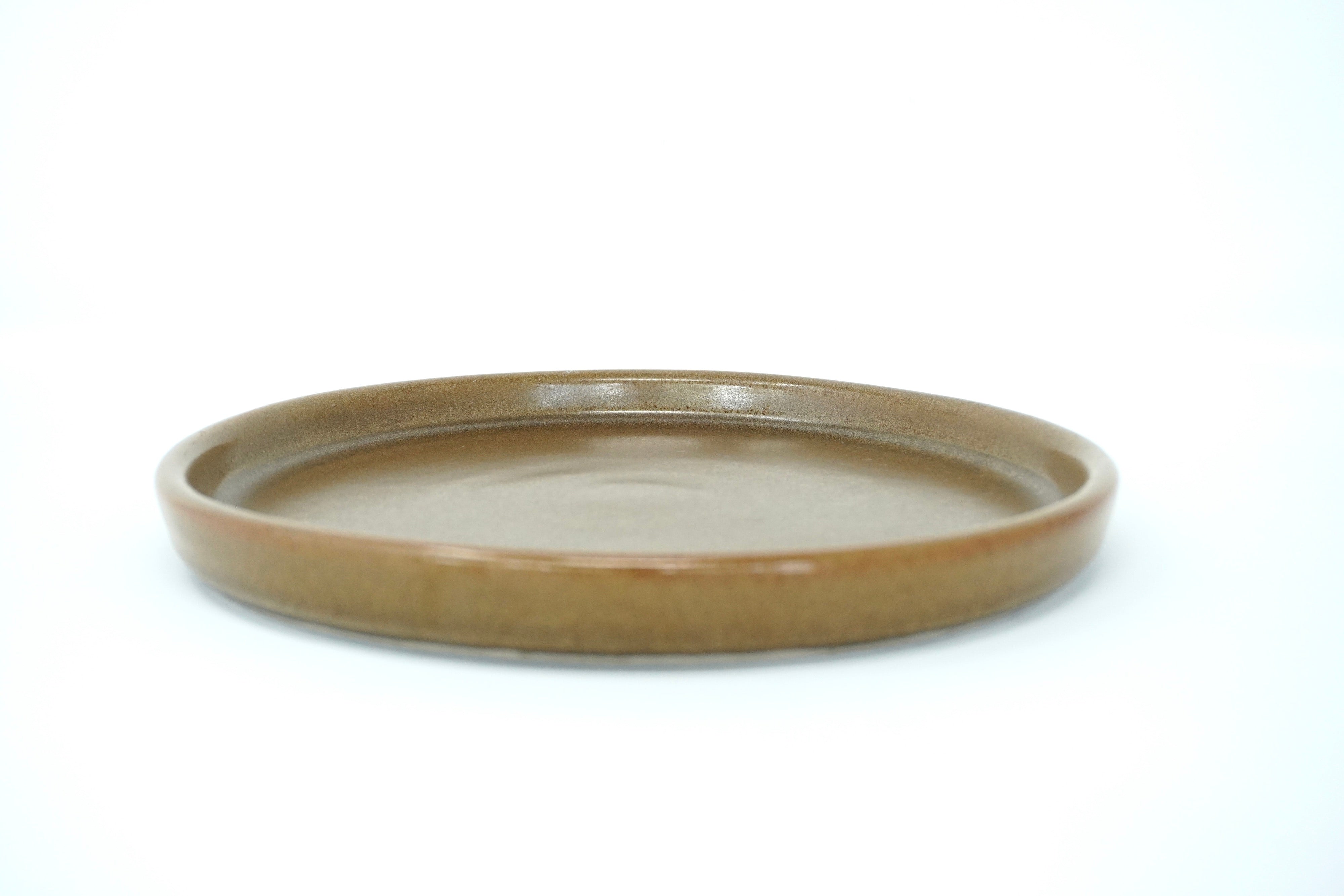 Café mate | Plato postre con pared Ø 21 cm línea rústica