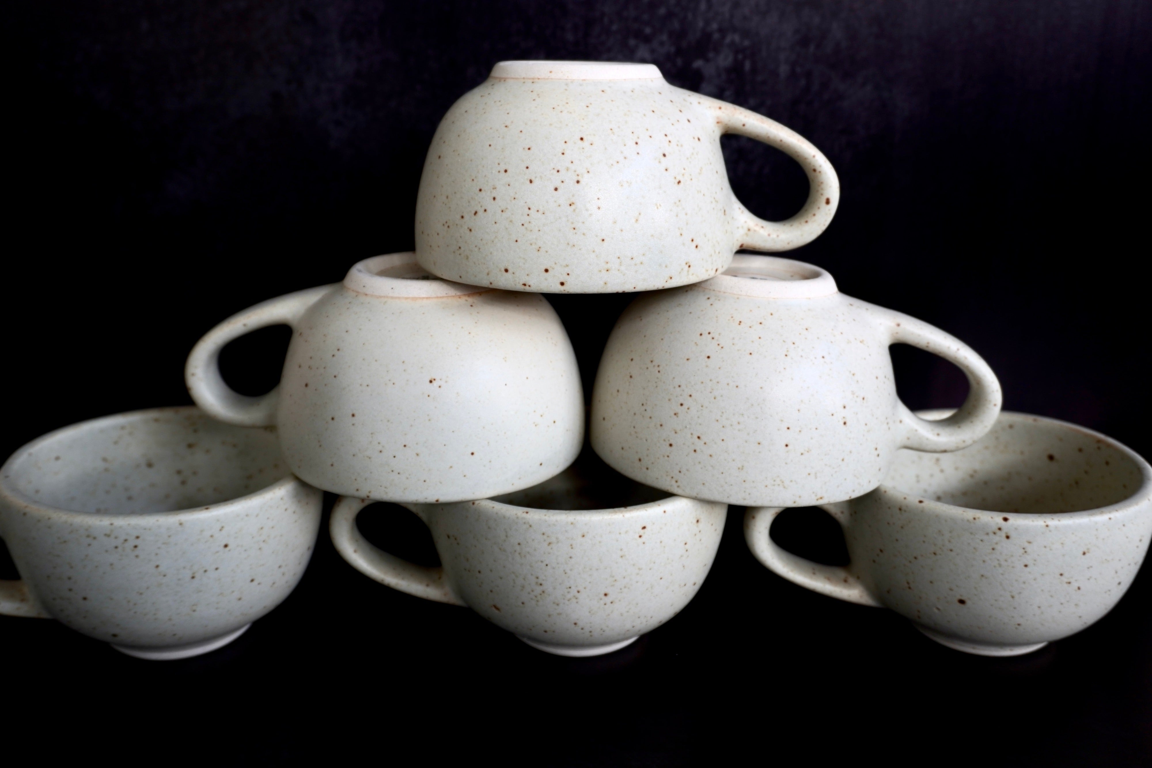 Set de 6 Tazas Arte&Latte Arena Blanca 12 Oz