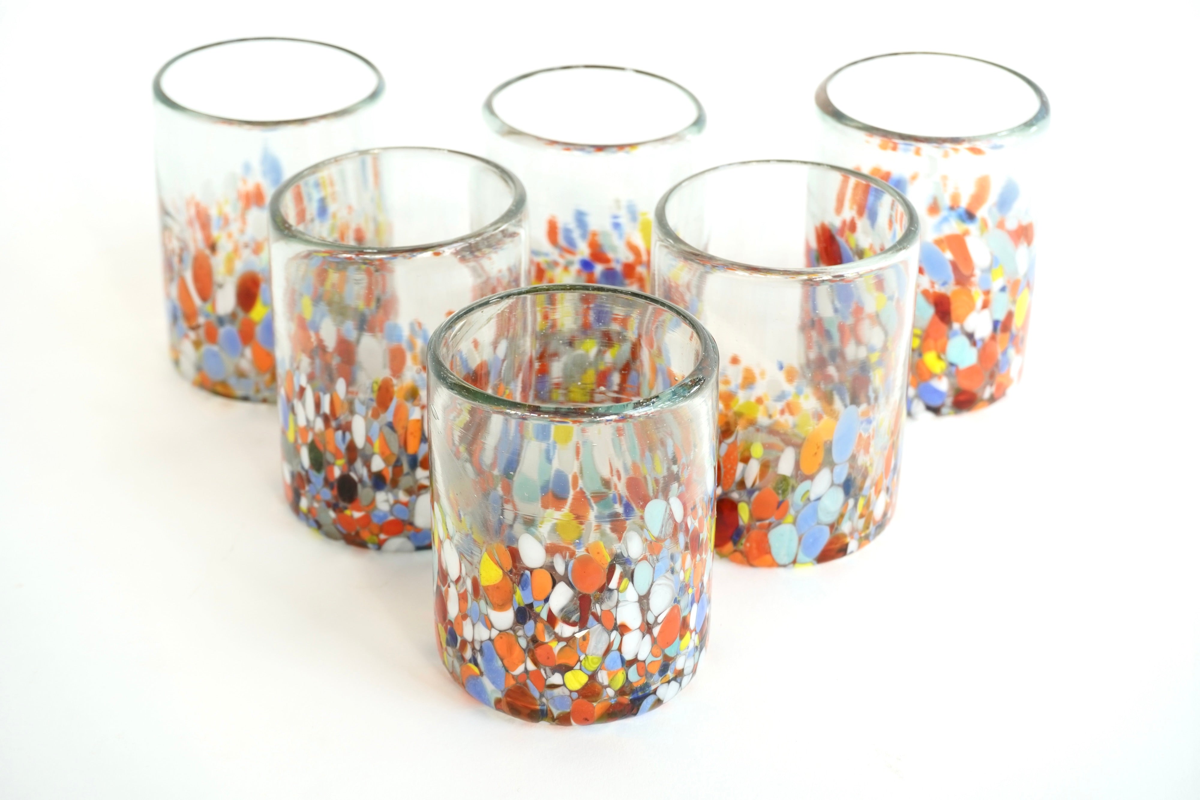 Rivera | Set de 6 vasos de vidrio soplado