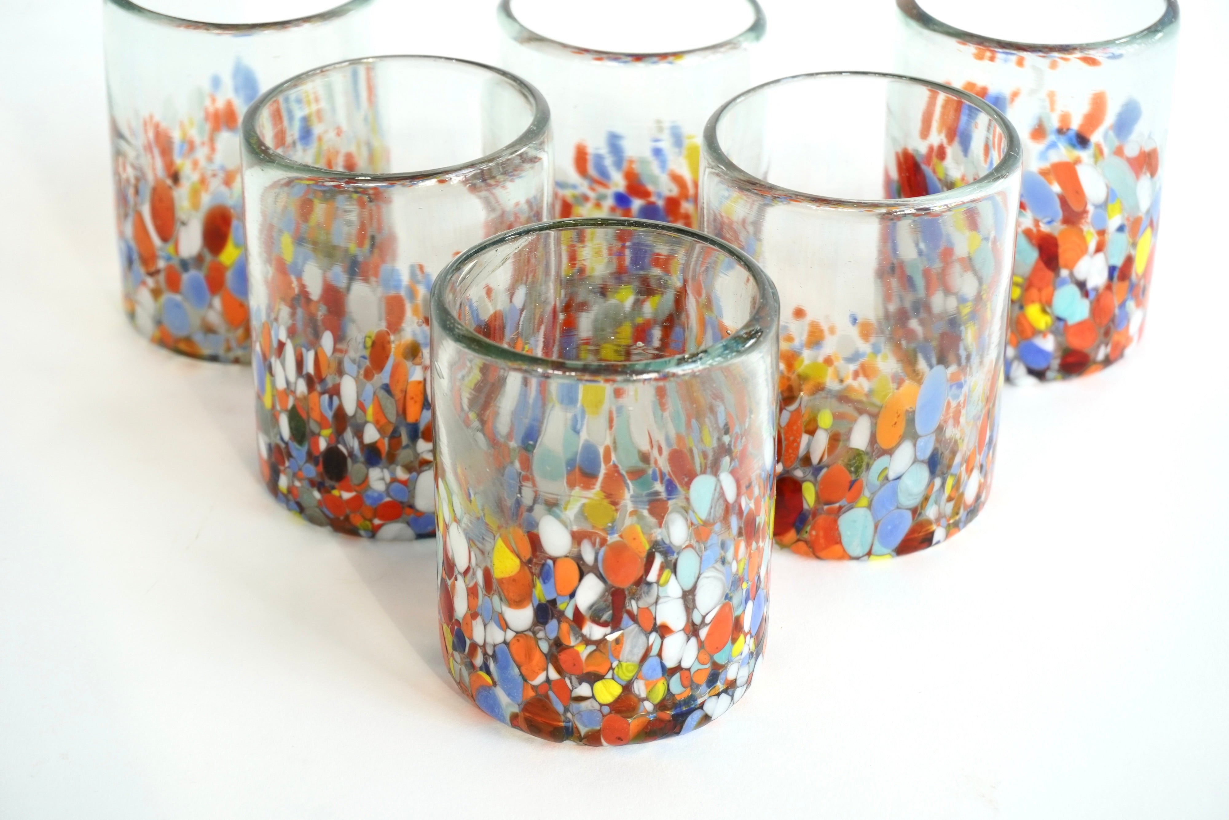 Rivera | Set de 6 vasos de vidrio soplado