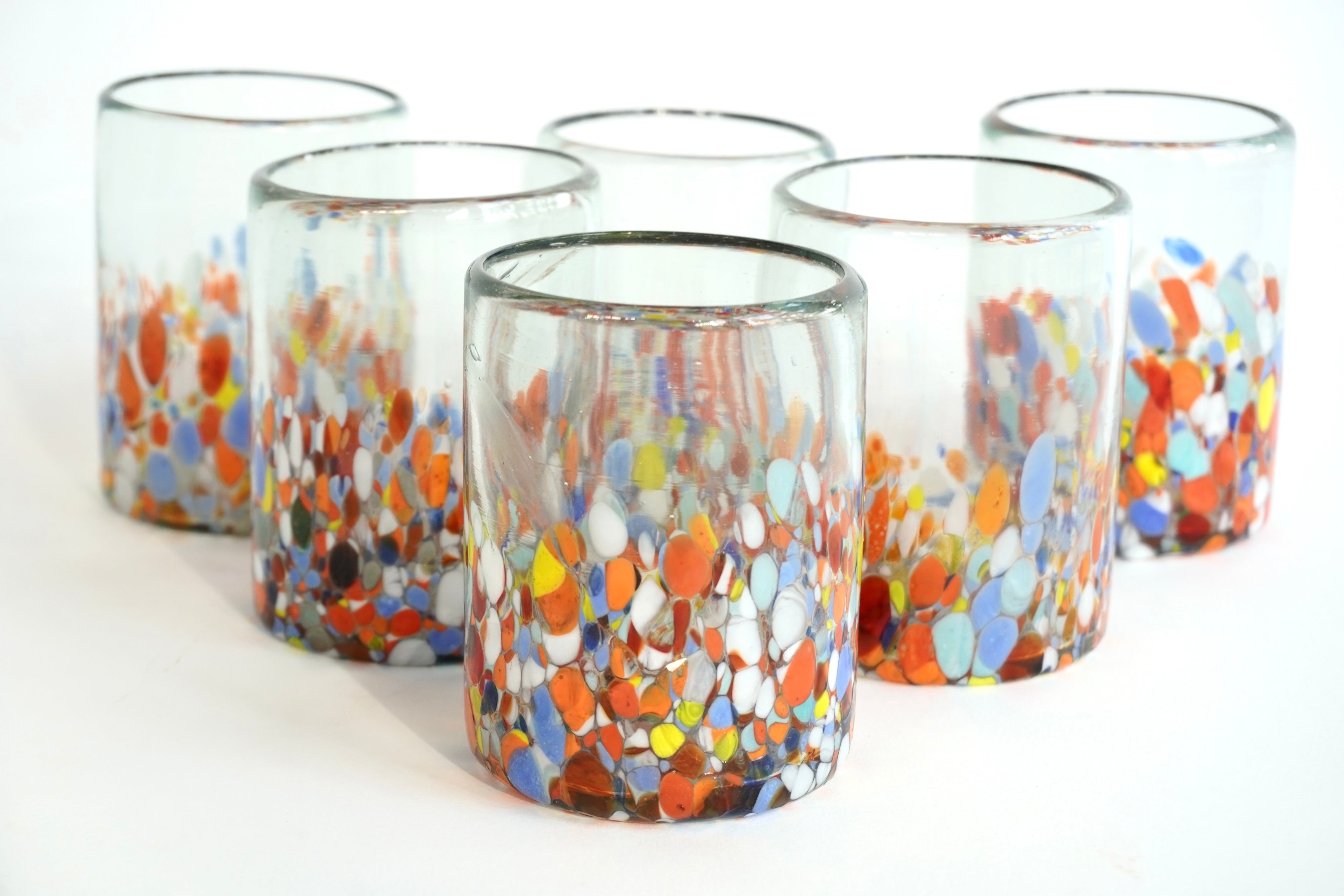 Rivera | Set de 6 vasos de vidrio soplado