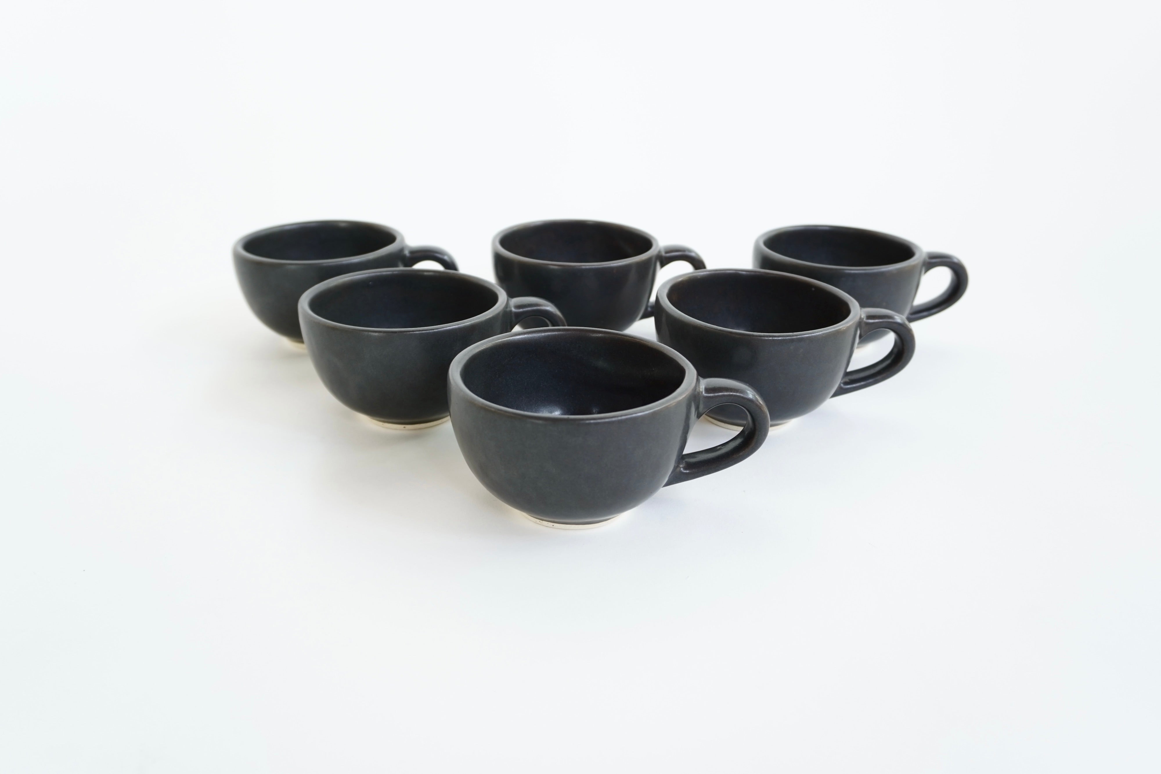 Set de 6 Tazas Arte&Latte Piedra Negra 12 Oz