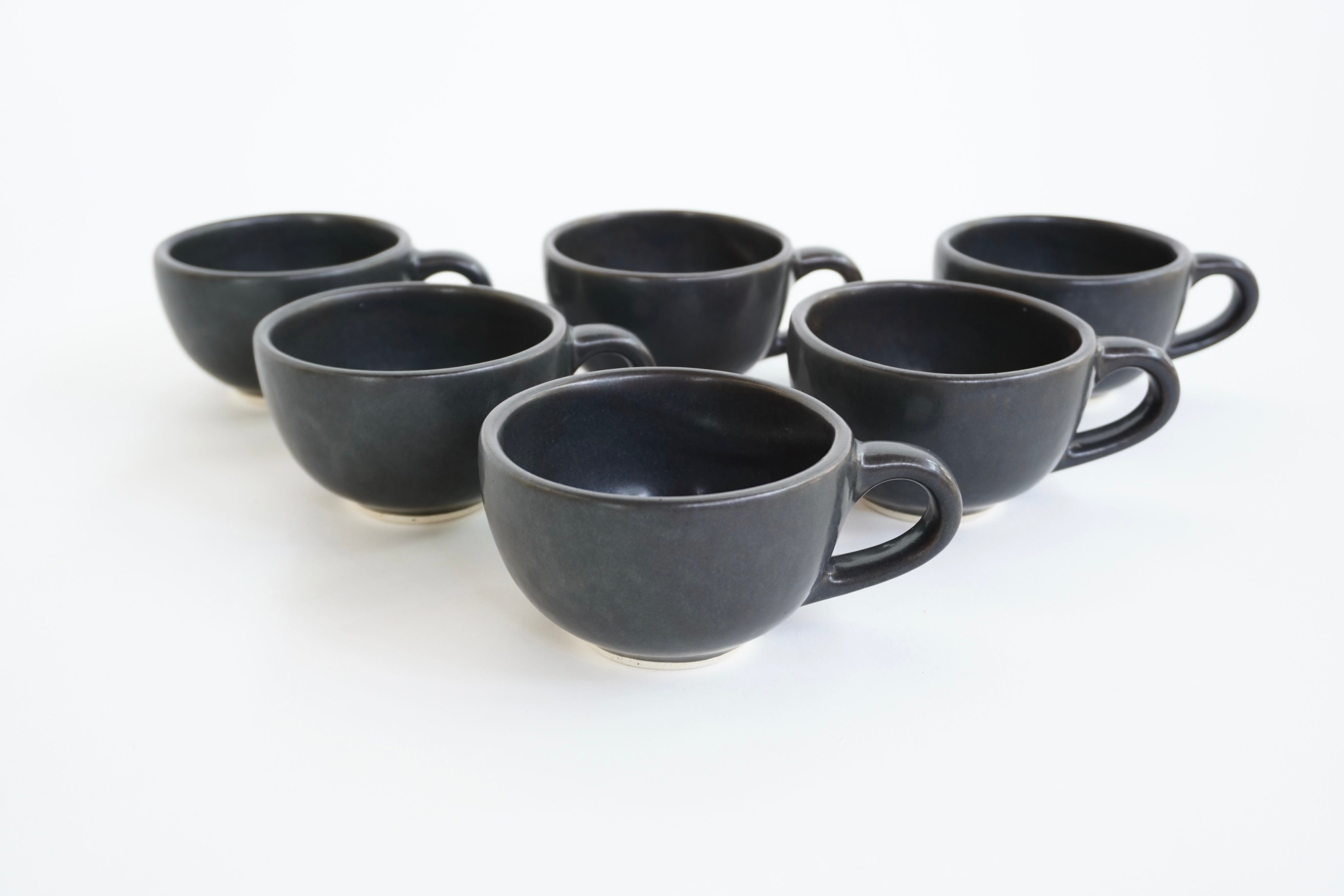Set de 6 Tazas Arte&Latte Piedra Negra 12 Oz