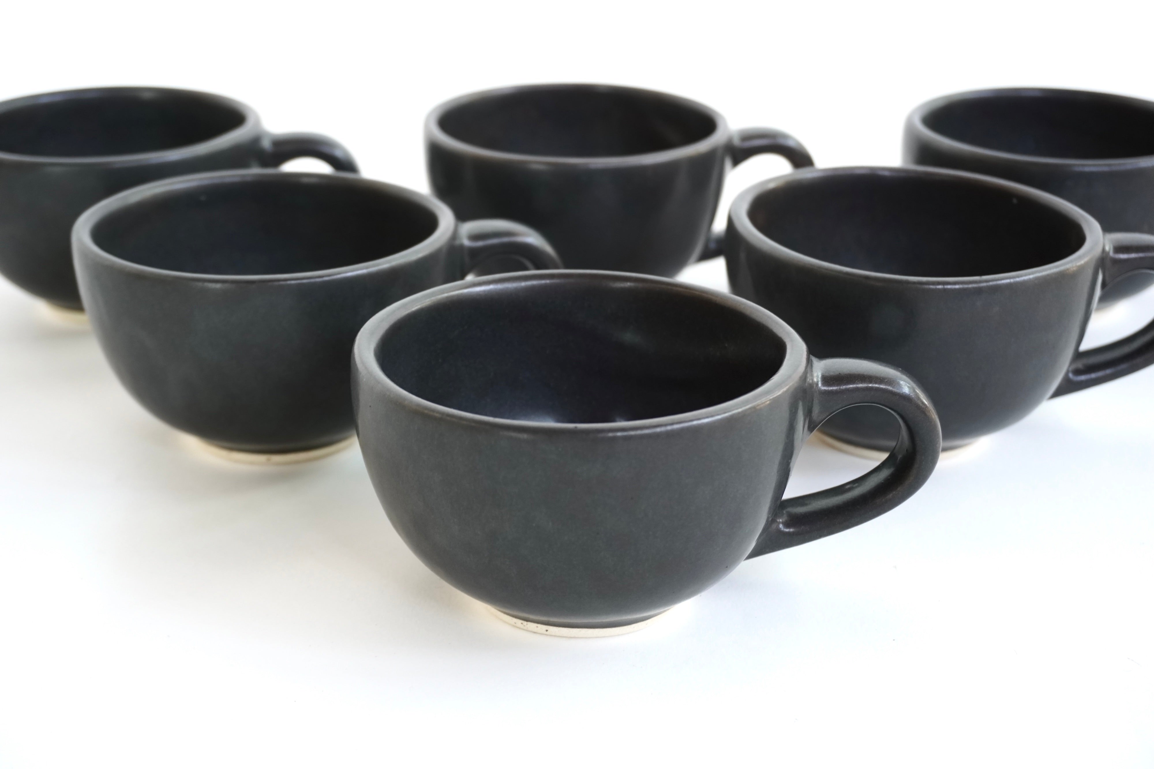 Set de 6 Tazas Arte&Latte Piedra Negra 12 Oz