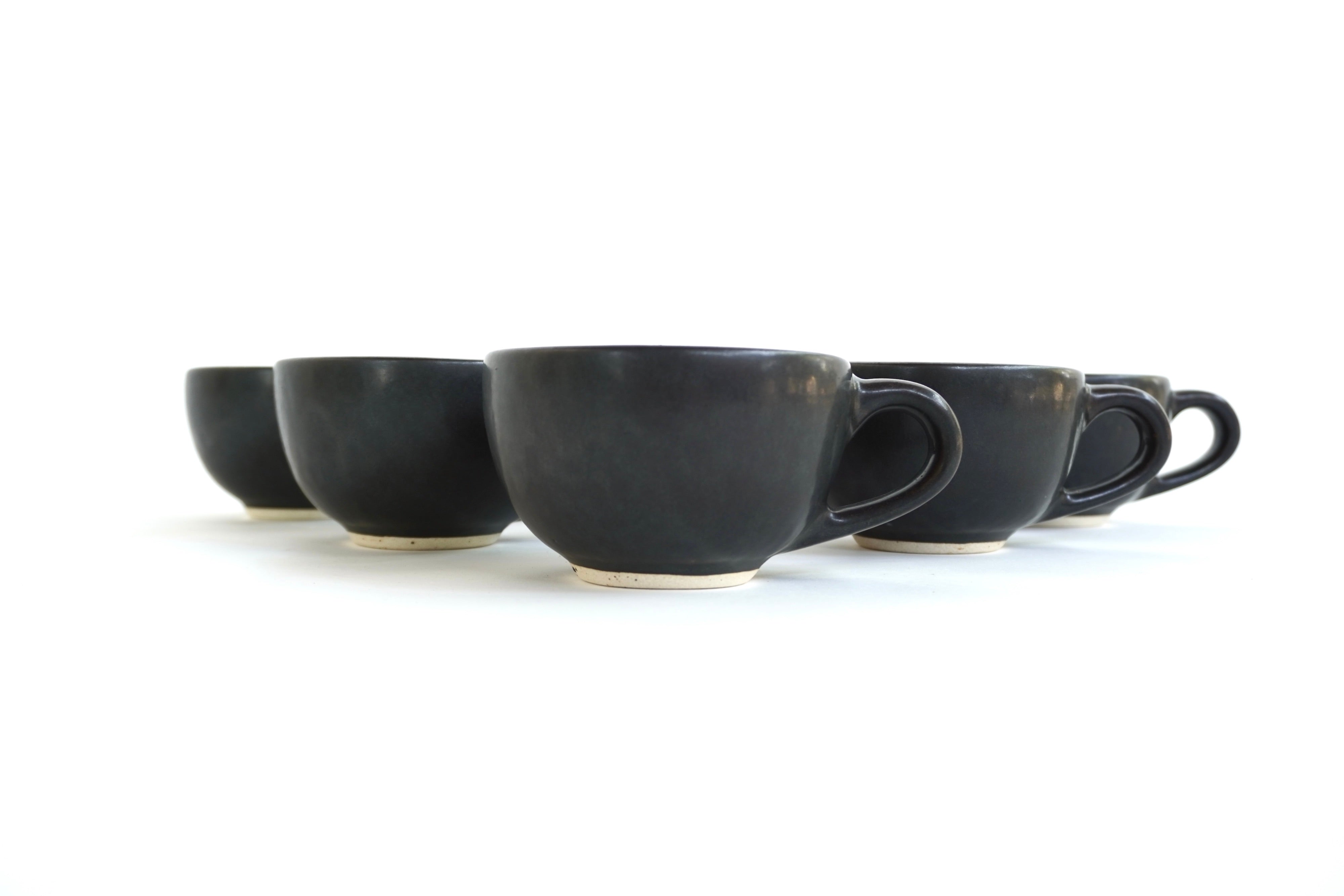 Set de 6 Tazas Arte&Latte Piedra Negra 12 Oz