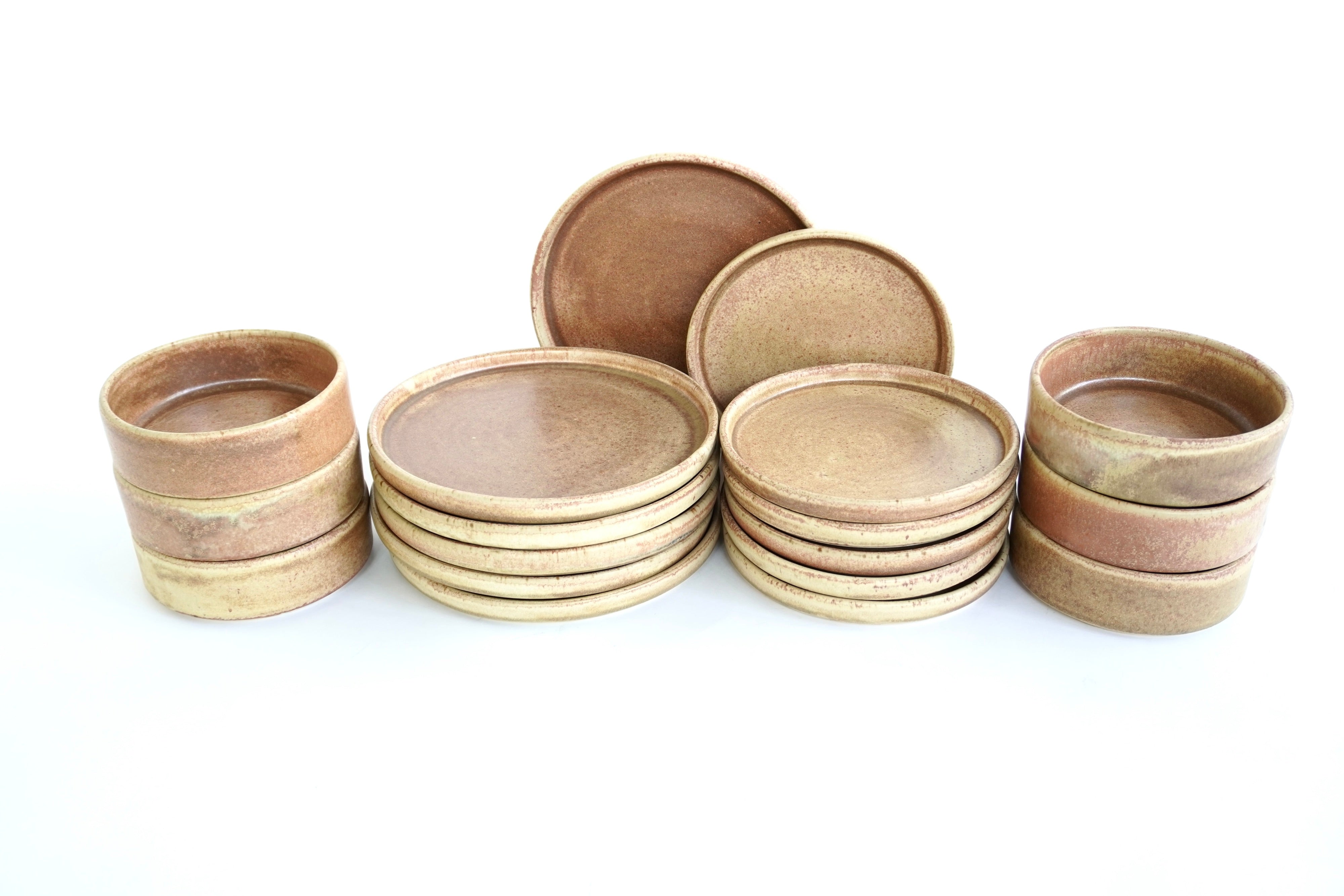 Terracota | Set de vajilla básica línea rústica para 6 personas