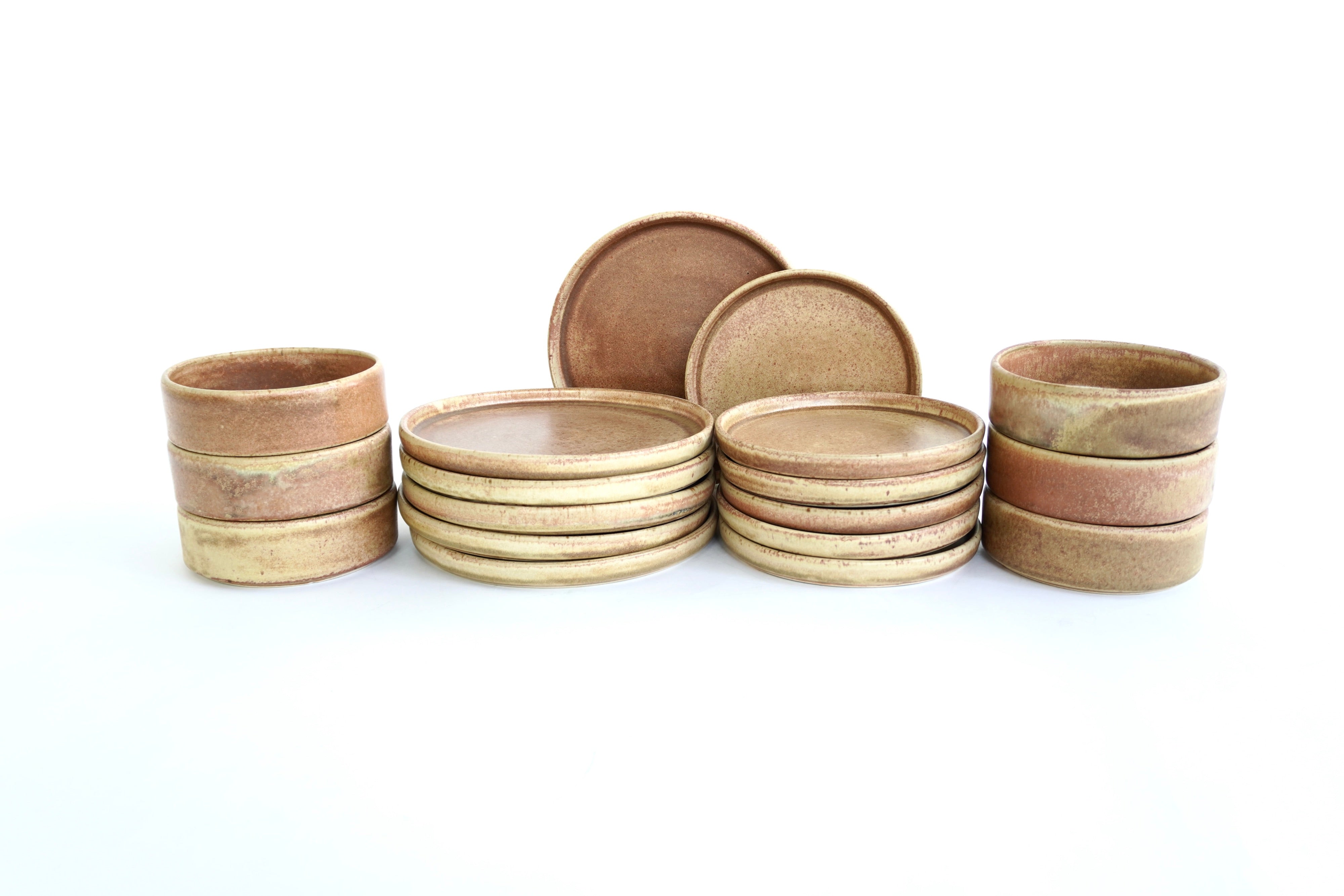 Terracota | Set de vajilla básica línea rústica para 6 personas