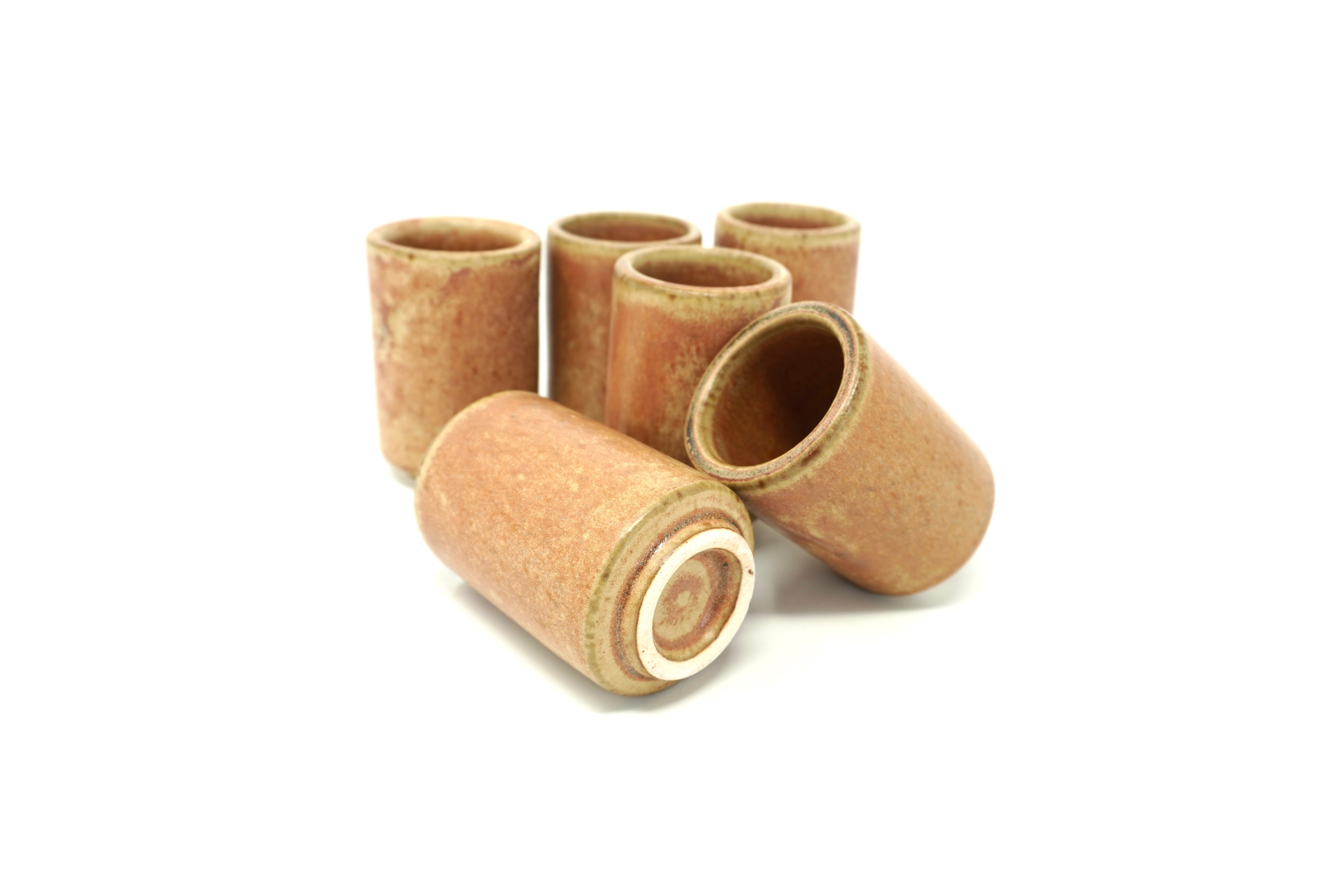 Set de 6 Tequileros de 2.5 oz Terracota