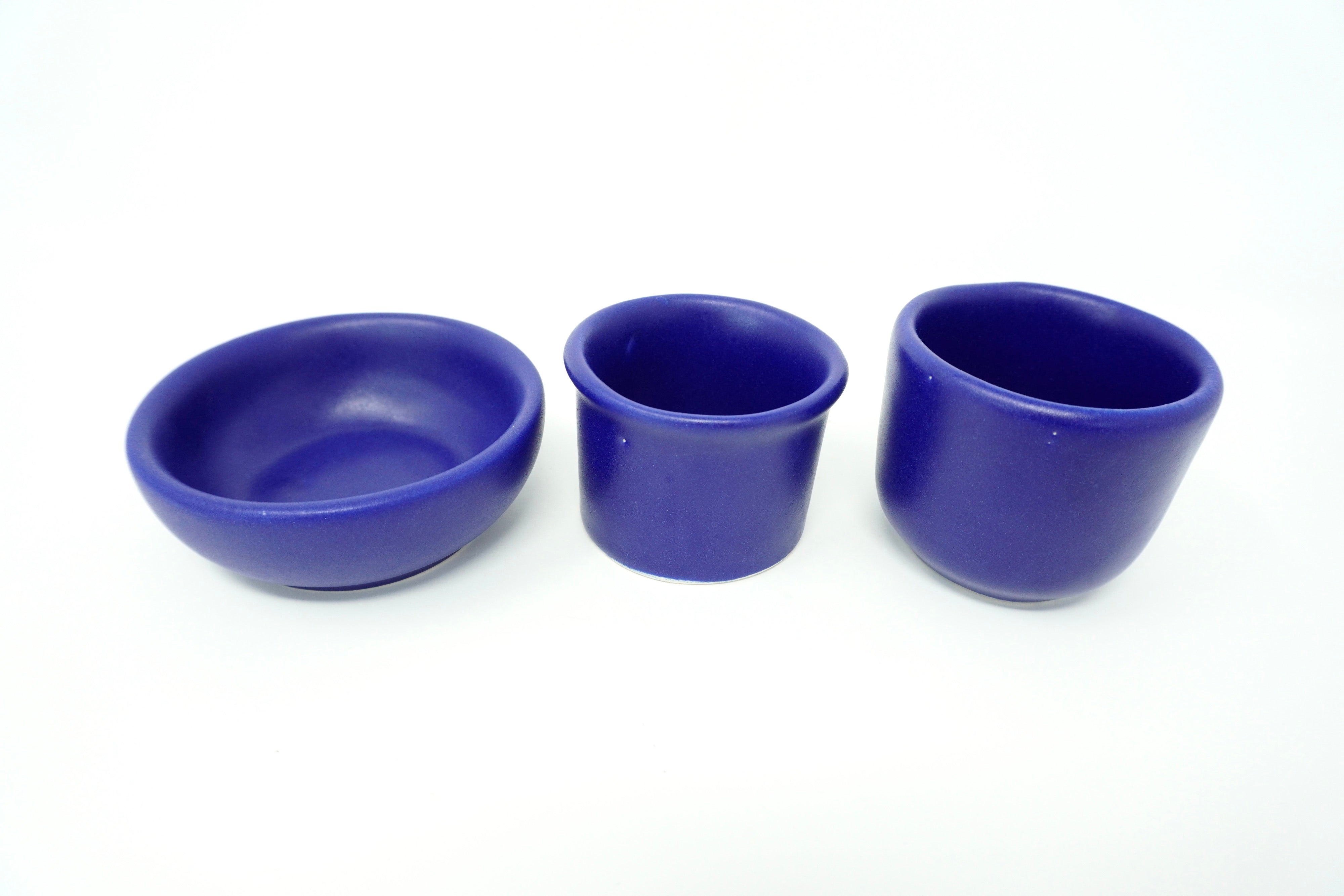 Set de 3 Salseros Azul Cobalto