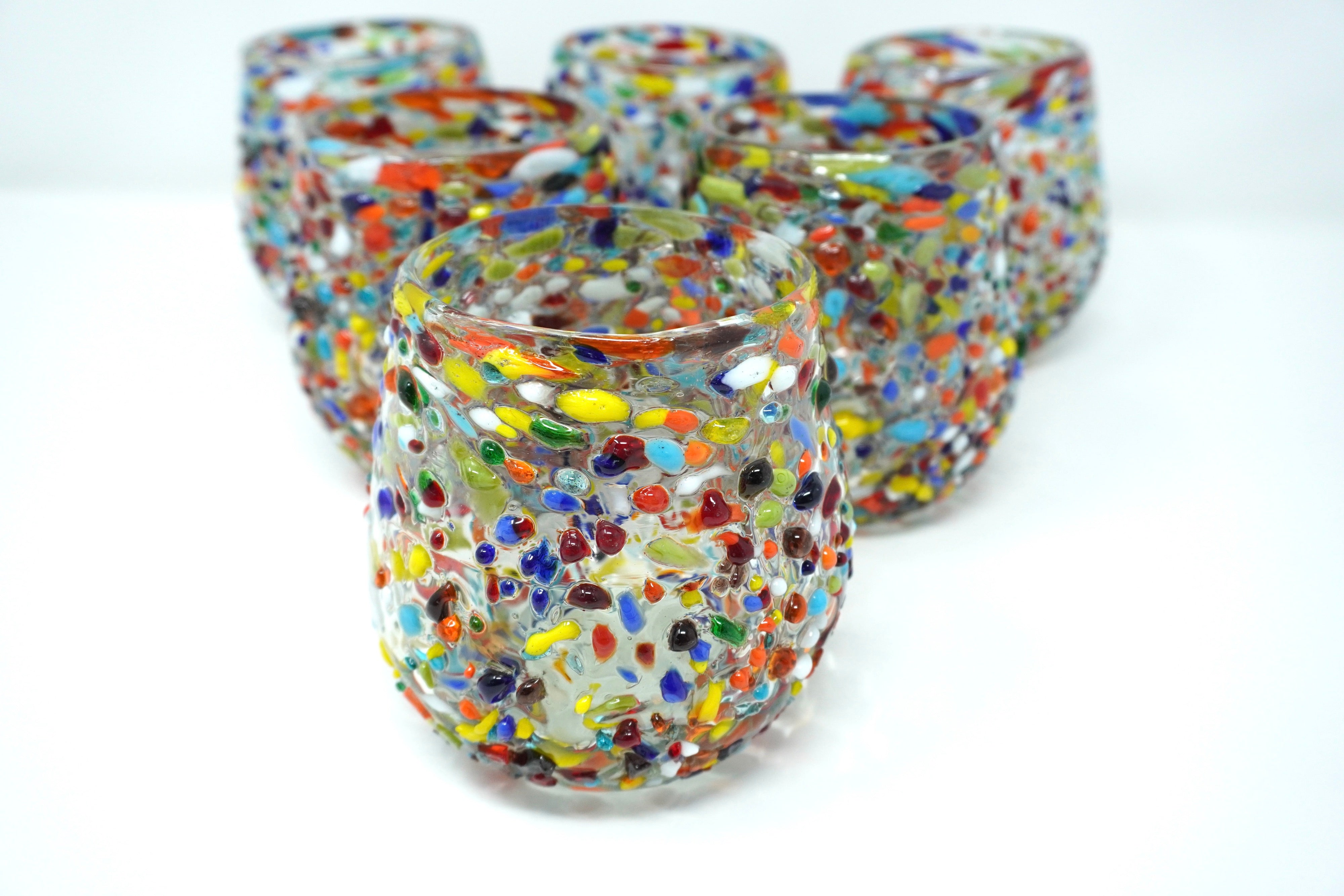 Frida stemless | Set de 6 vasos de vidrio soplado