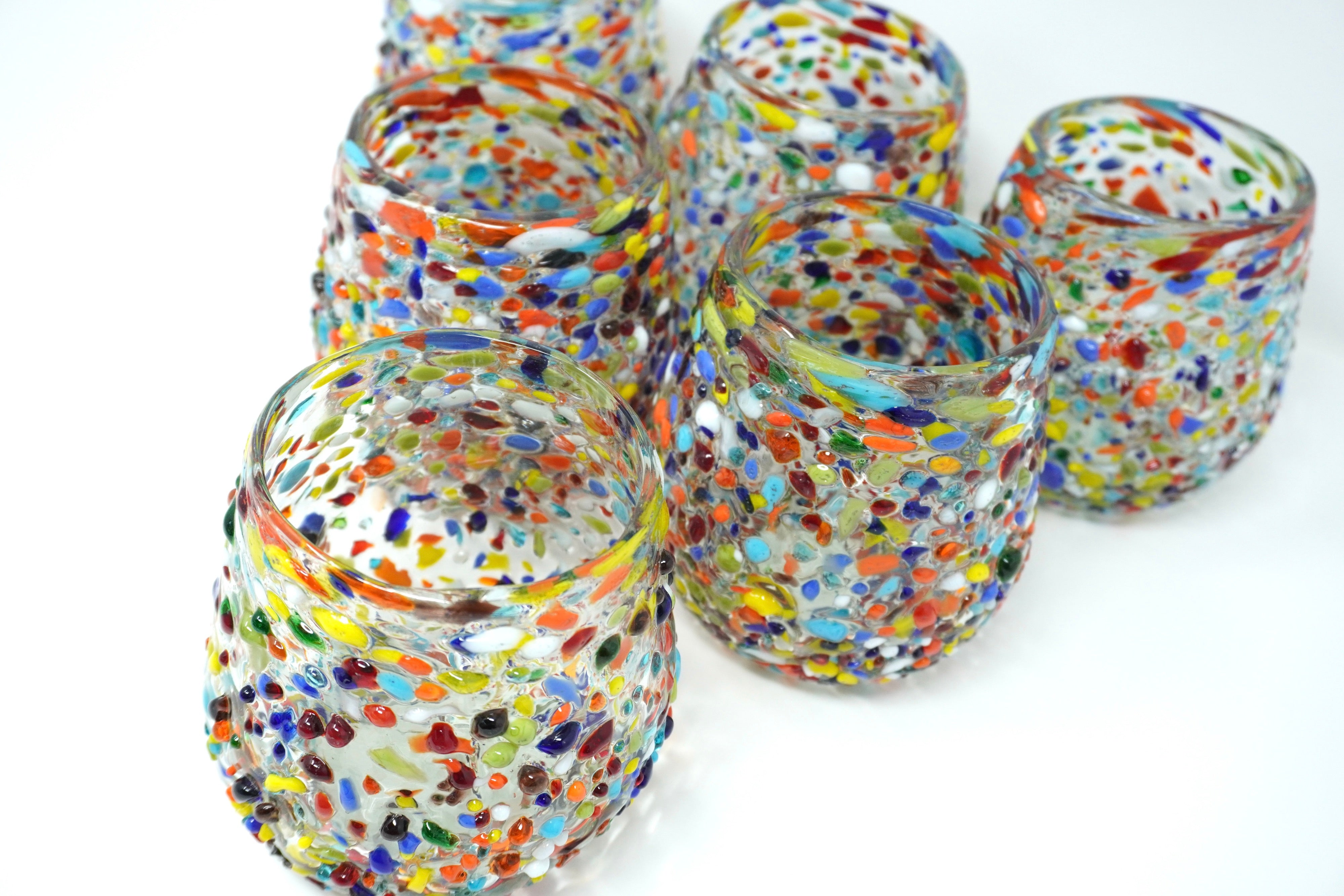 Frida stemless | Set de 6 vasos de vidrio soplado