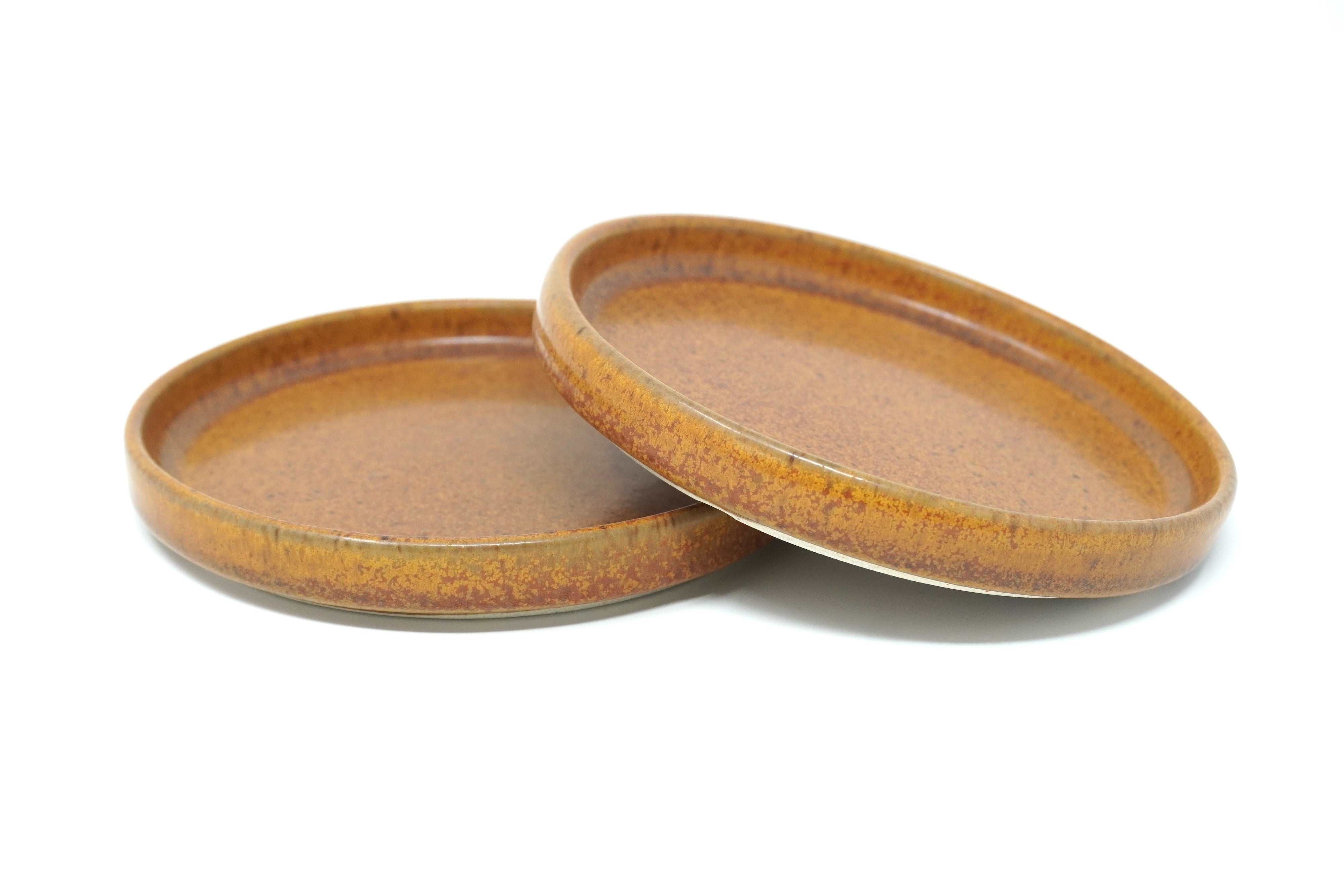 Ladrillo | Set de 20 platos cafeteros con pared Ø 16.5 cm línea rústica