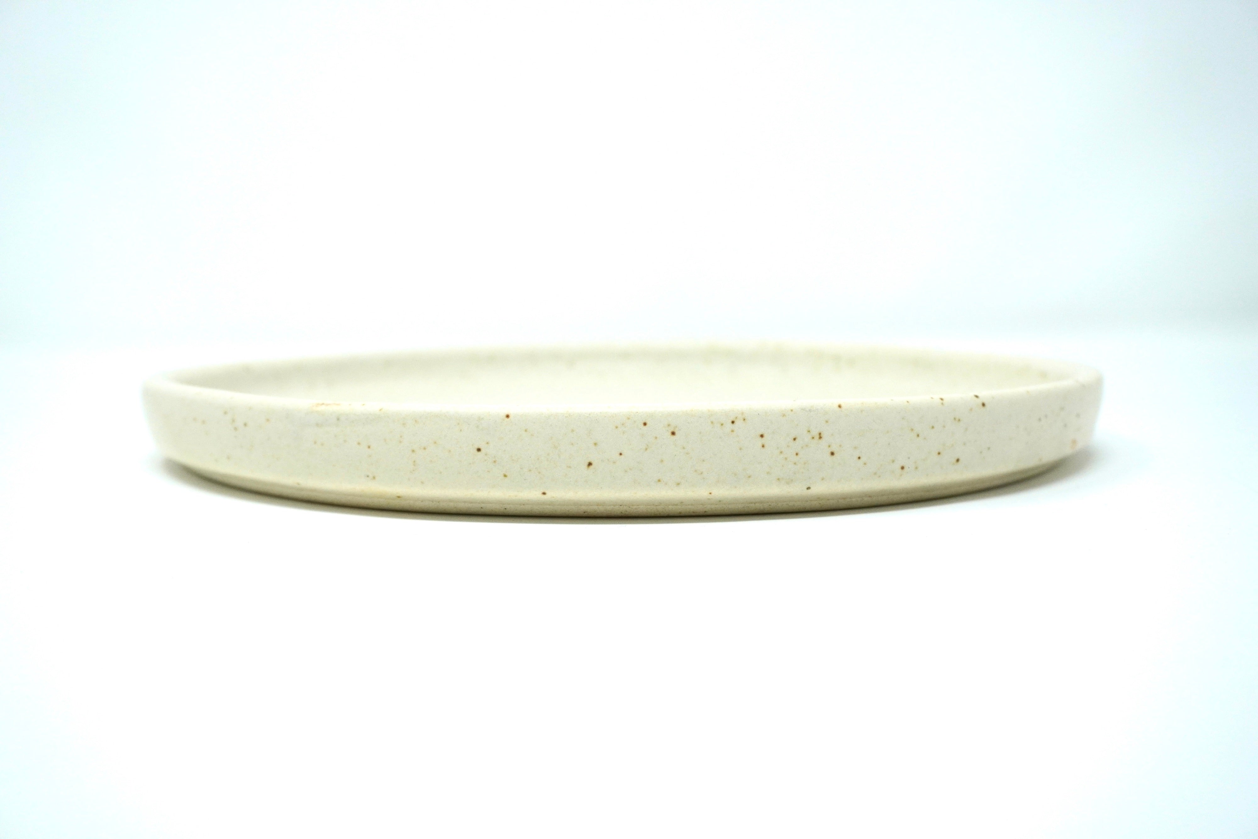 Arena blanca | Plato trinche con pared Ø 26 cm línea rústica