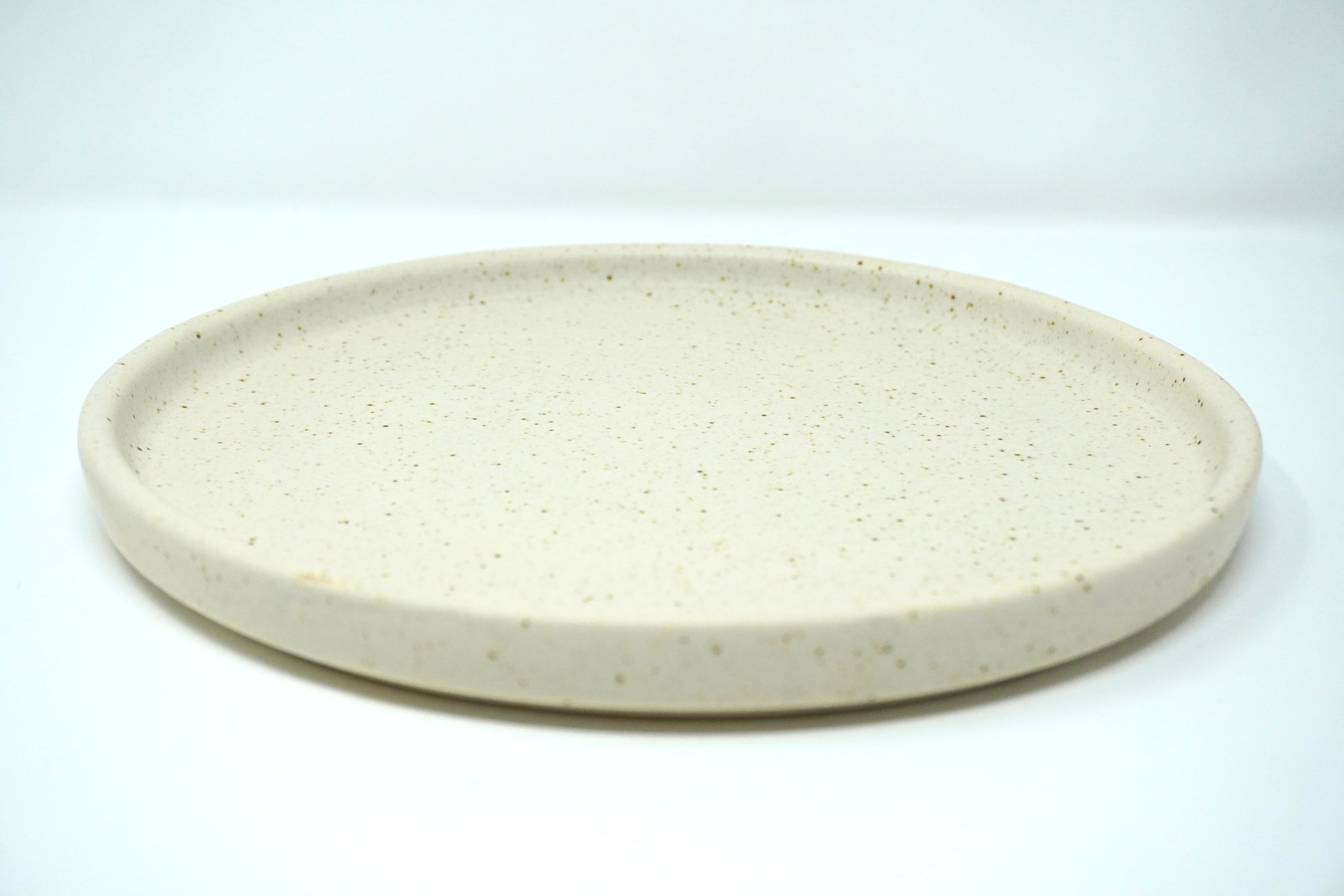 Arena blanca | Plato trinche con pared Ø 26 cm línea rústica