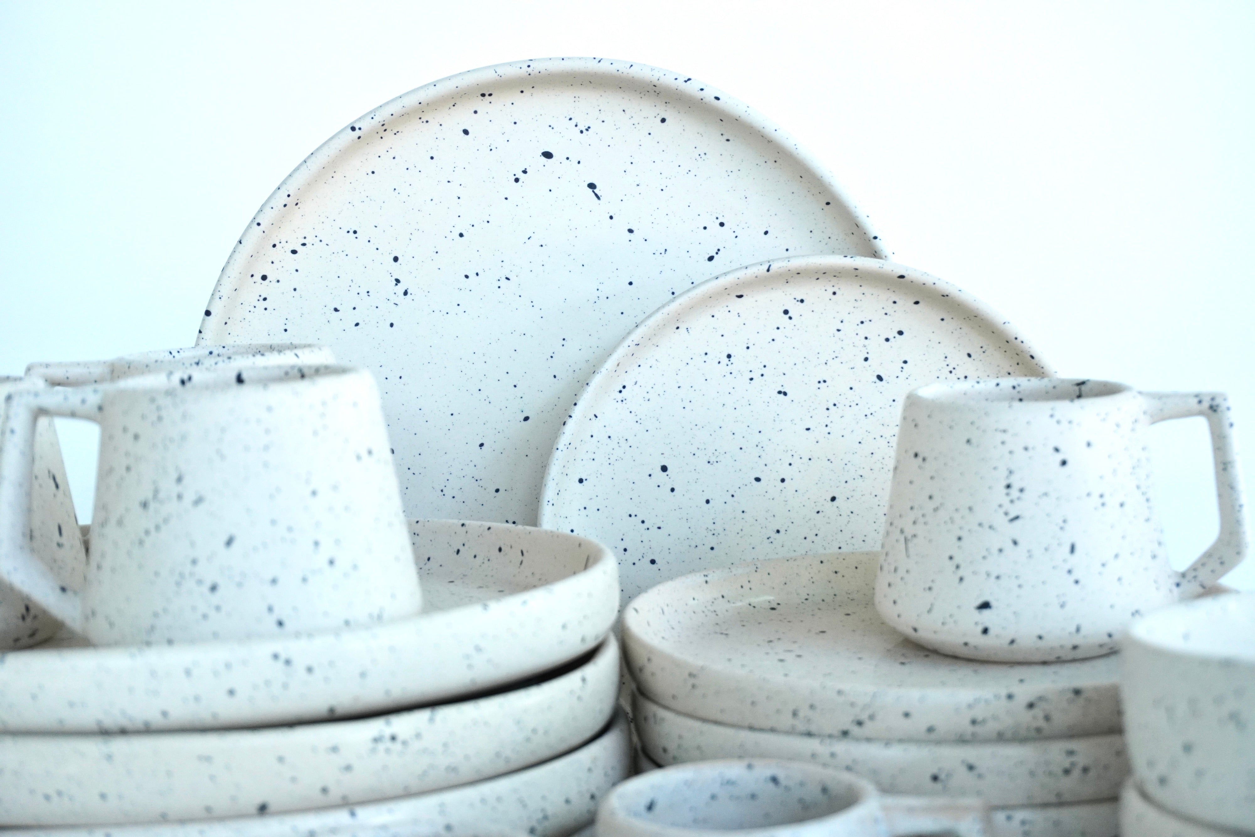 Tulum mate | Set de vajilla línea clásica para 6 personas (con bowls con pared)