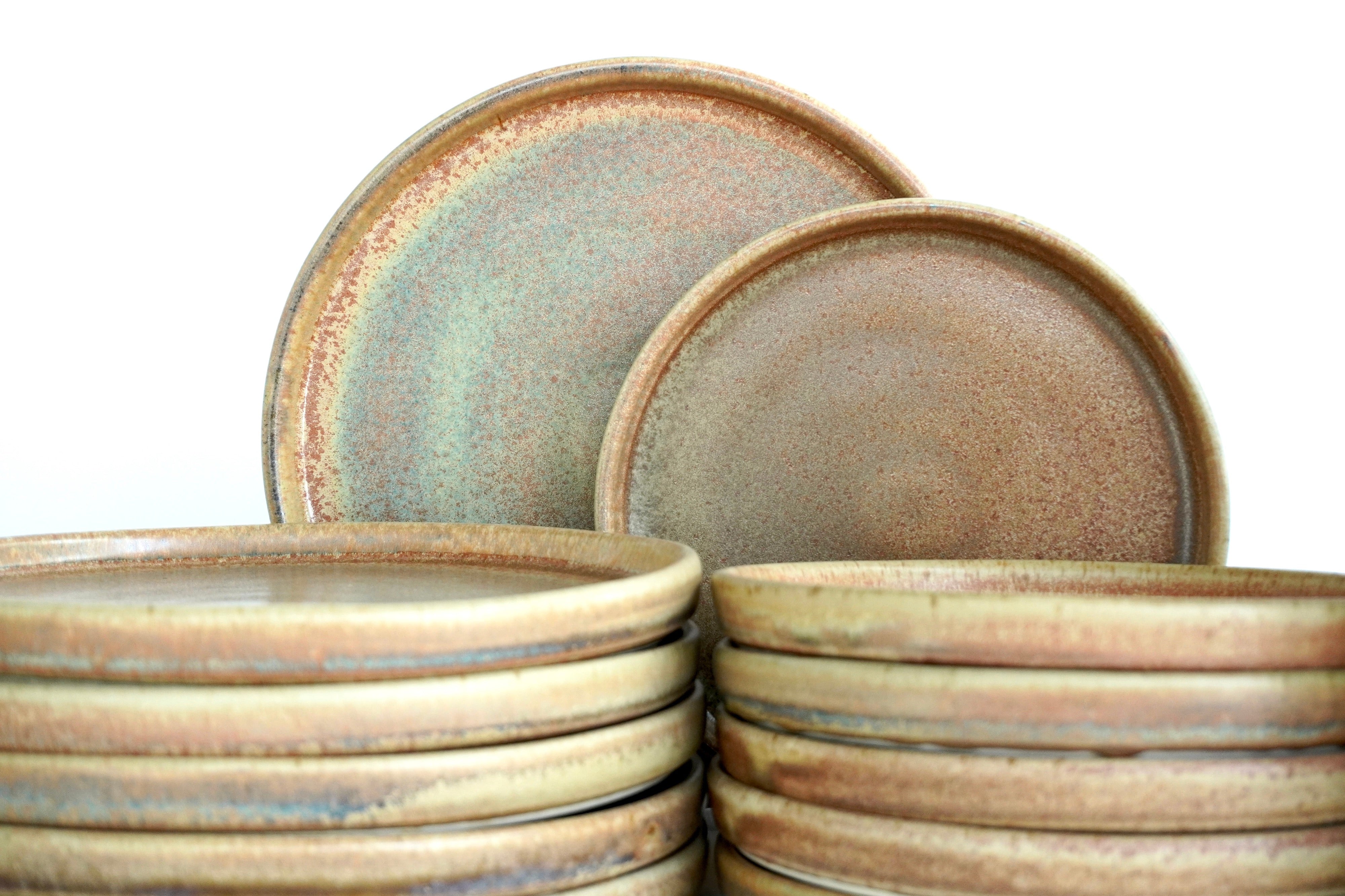 Terracota | Set de vajilla básica línea rústica para 6 personas (con bowls grandes de 18 cm)
