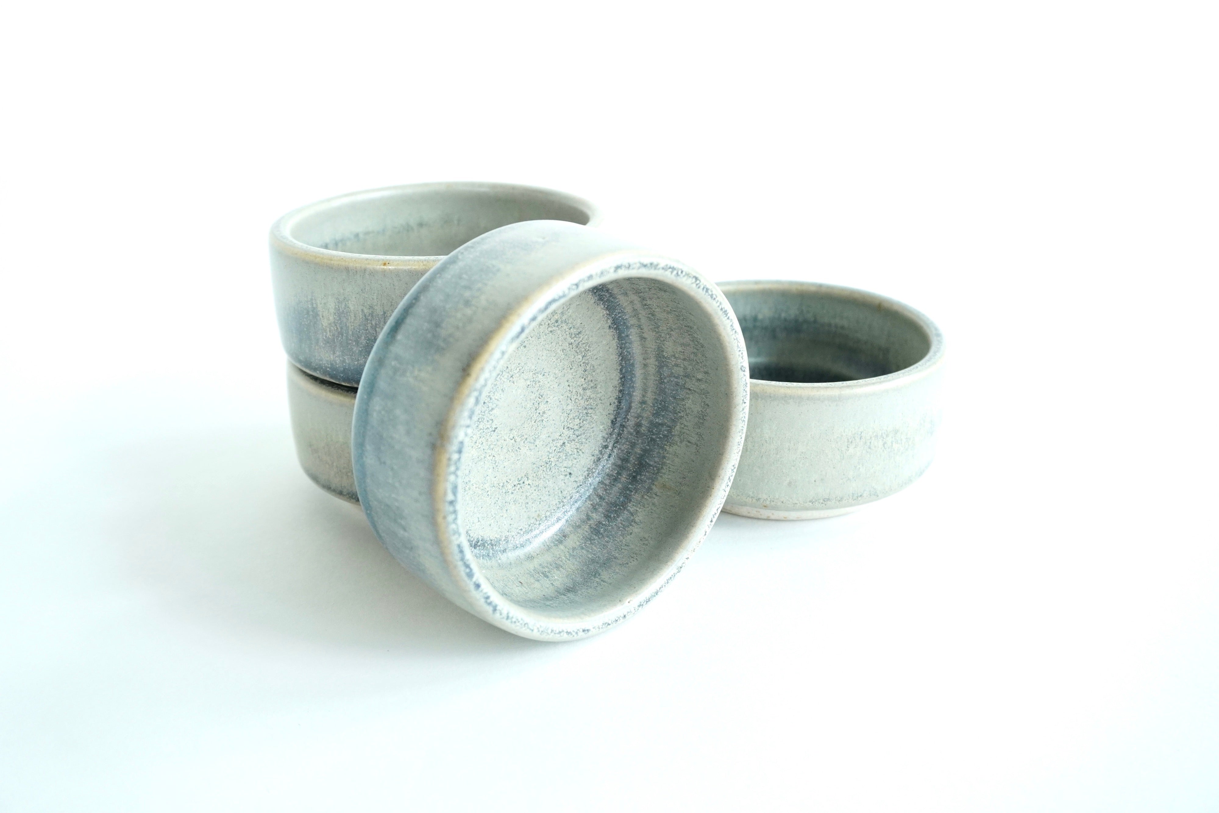Gris mate | Set de 4 ramekins xl de 4 oz línea rústica