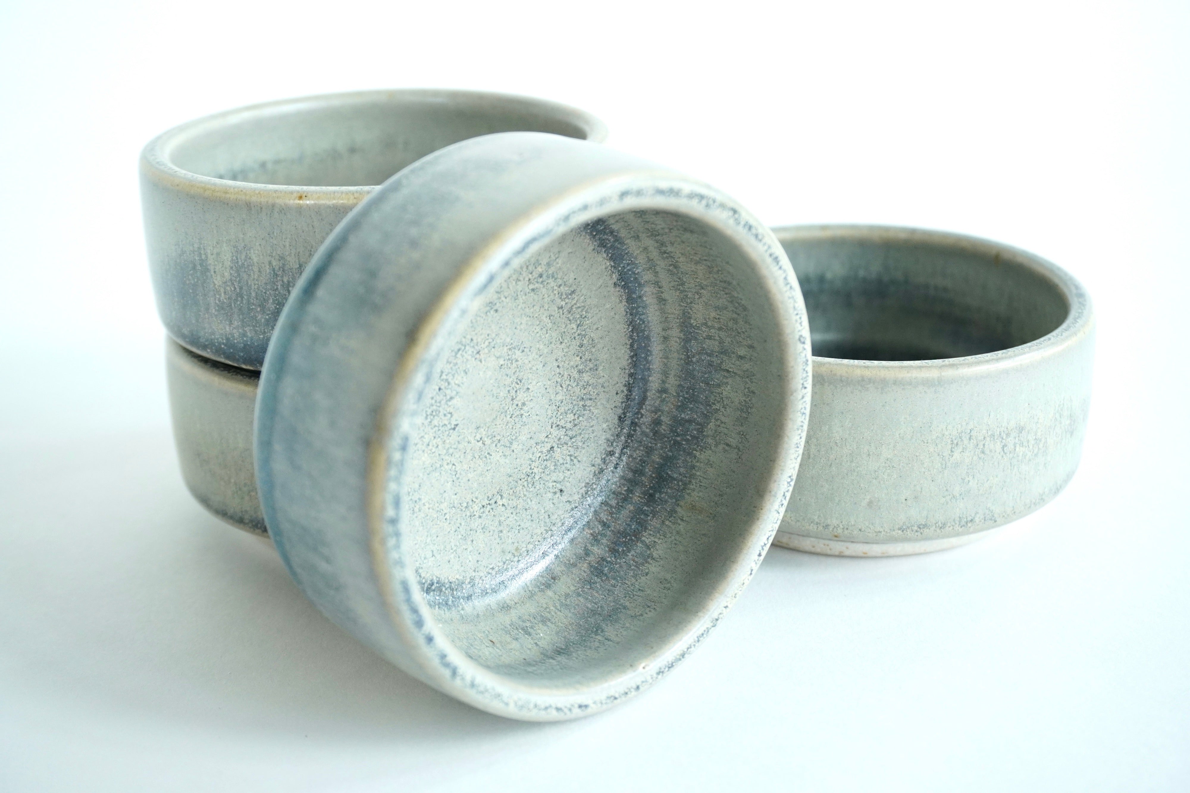 Gris mate | Set de 4 ramekins xl de 4 oz línea rústica