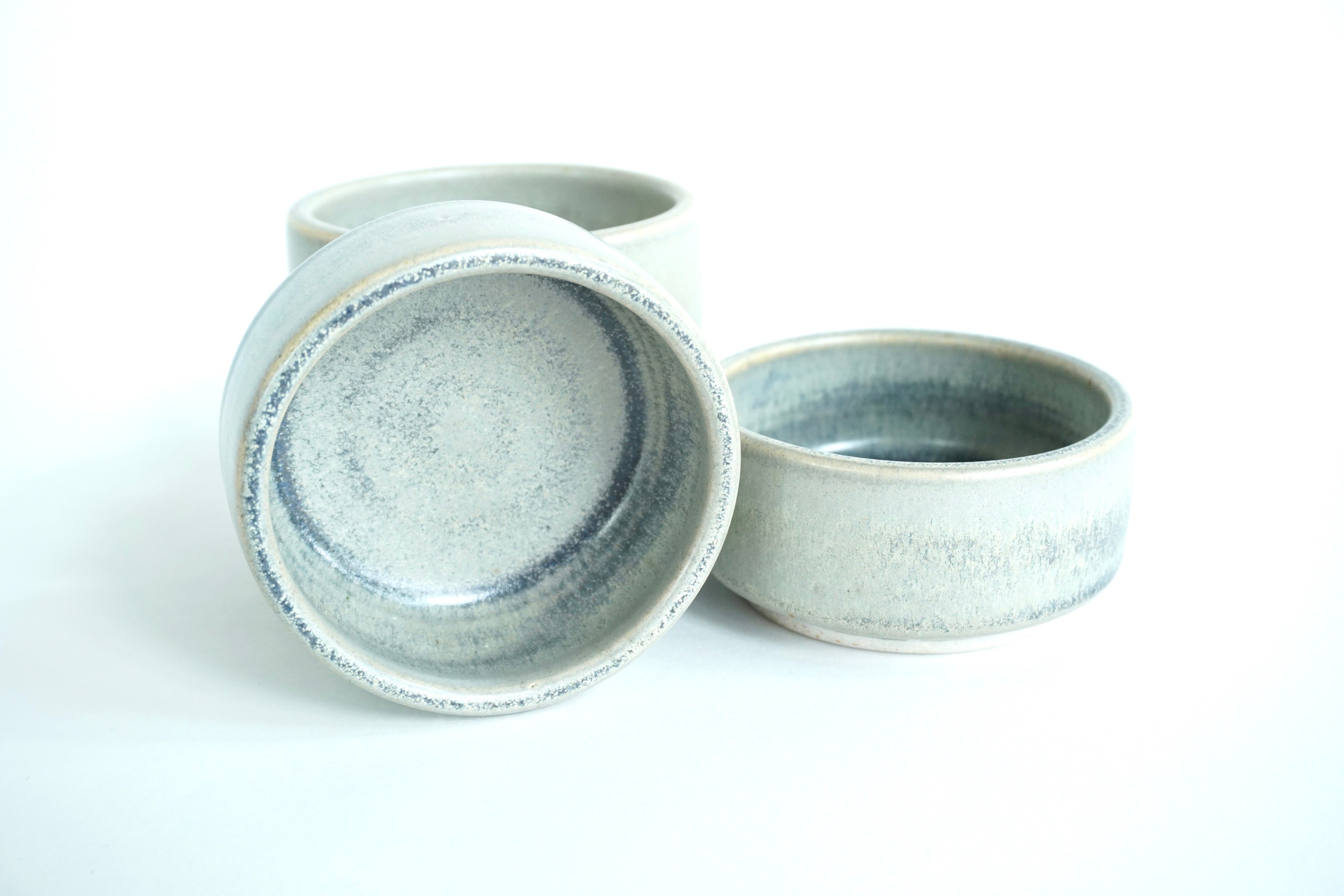 Gris mate | Set de 4 ramekins xl de 4 oz línea rústica