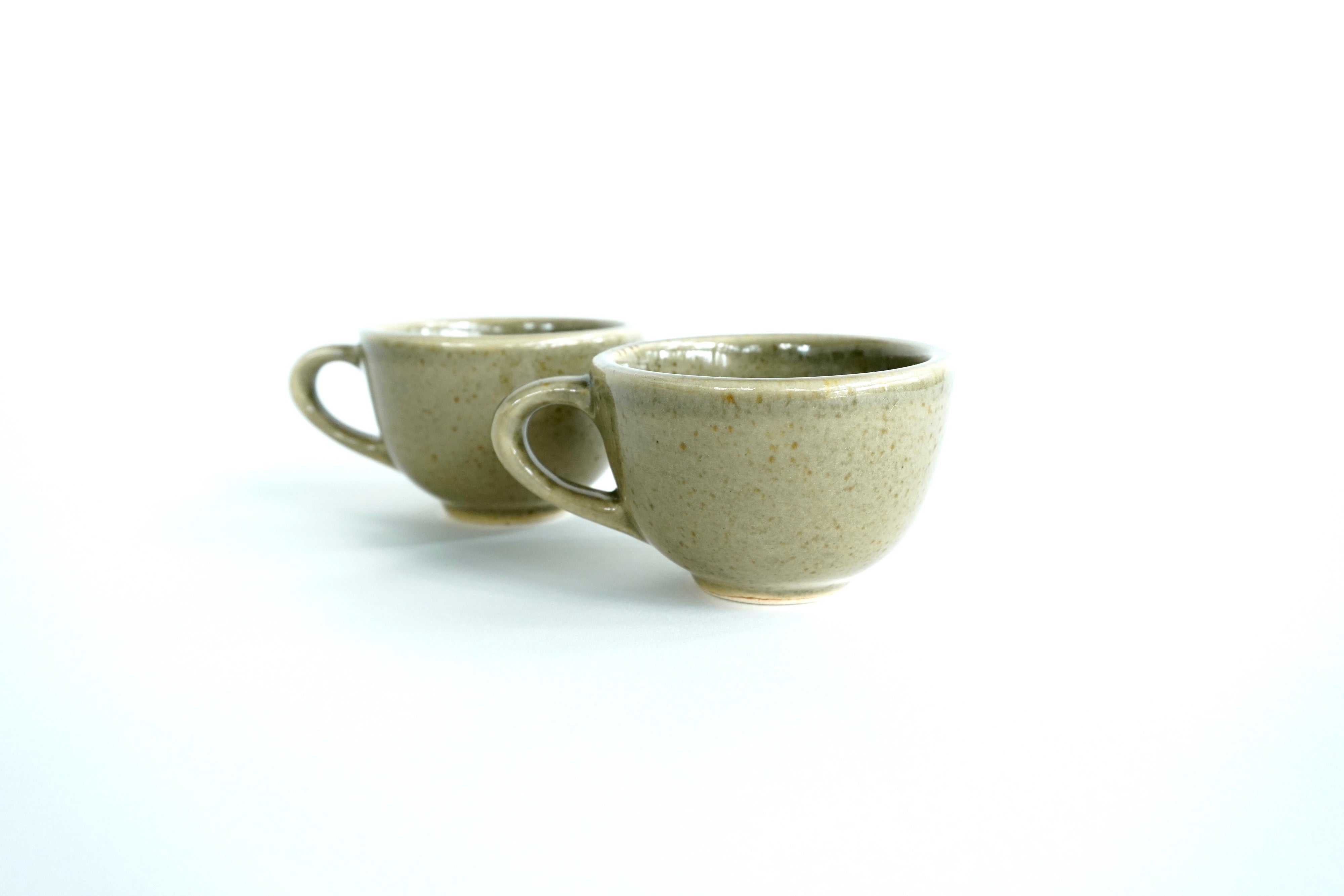 Caoba liso | Set de 2 tazas de 4 oz línea rústica