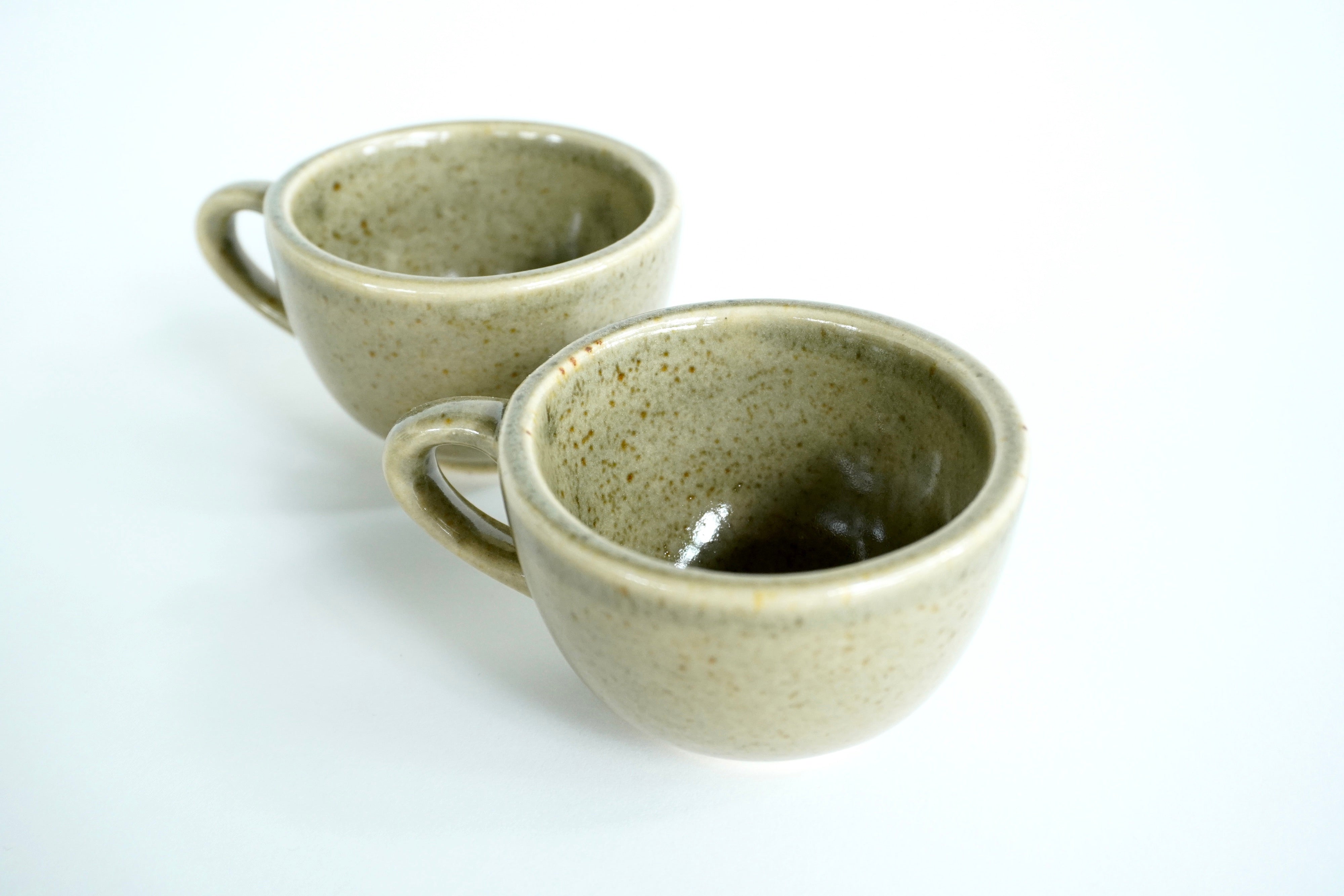 Caoba liso | Set de 2 tazas de 4 oz línea rústica