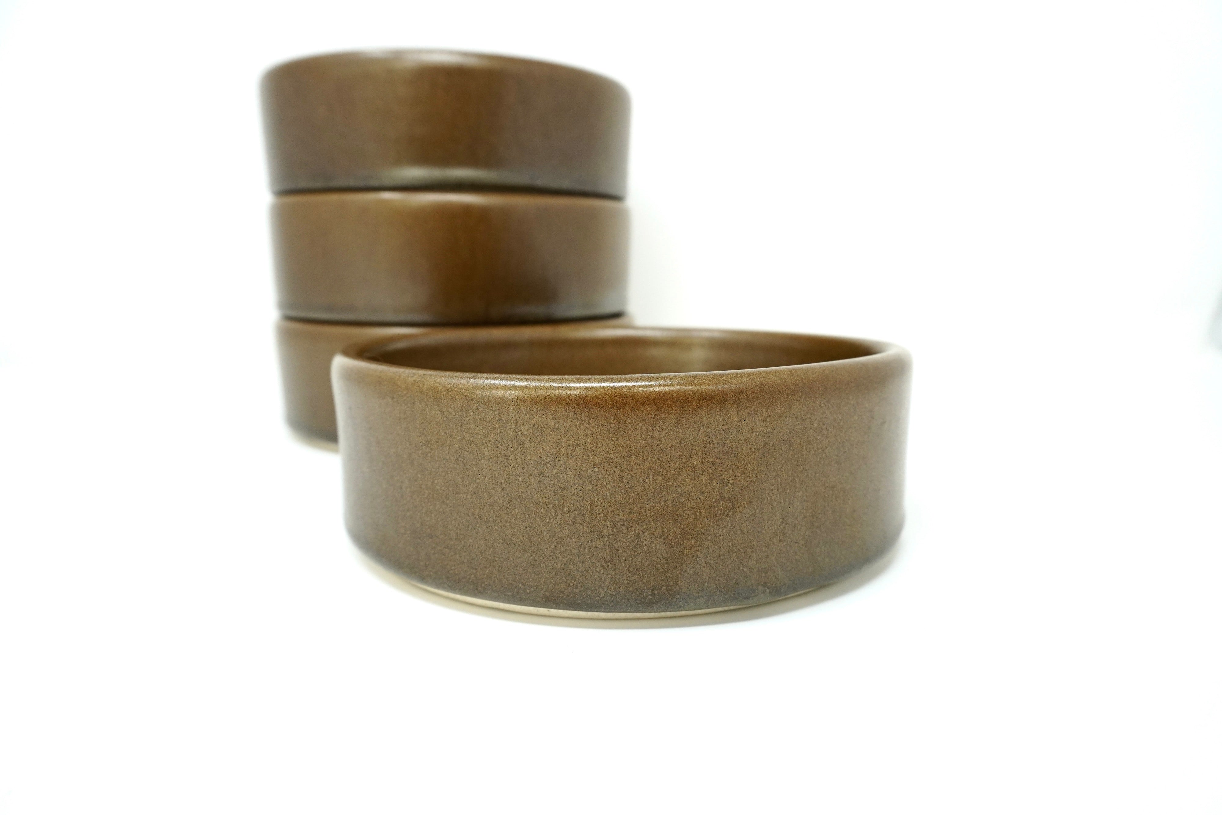 Café mate | Set de 4 bowls con pared Ø 16 cm línea rústica