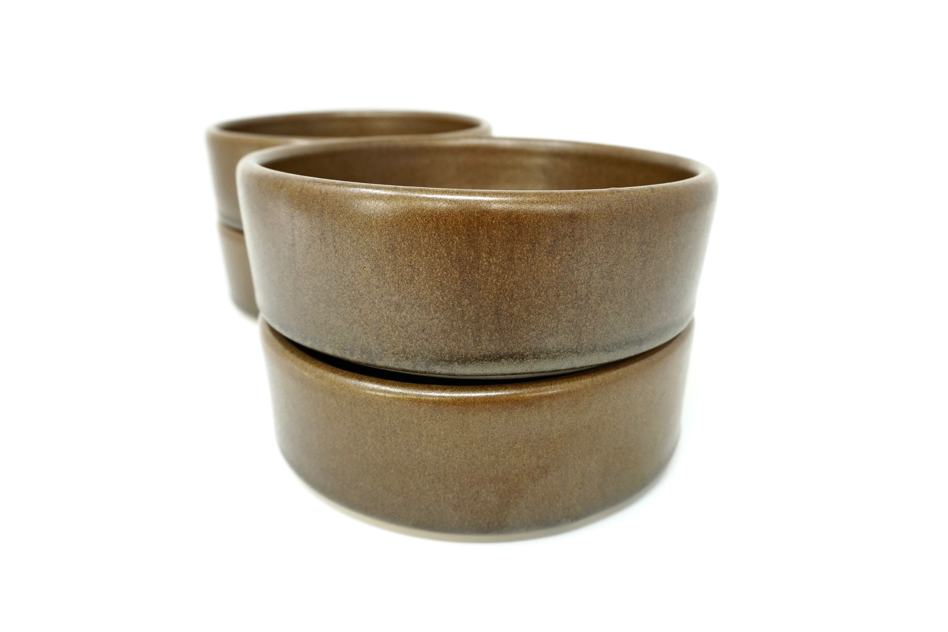 Café mate | Set de 4 bowls con pared Ø 16 cm línea rústica