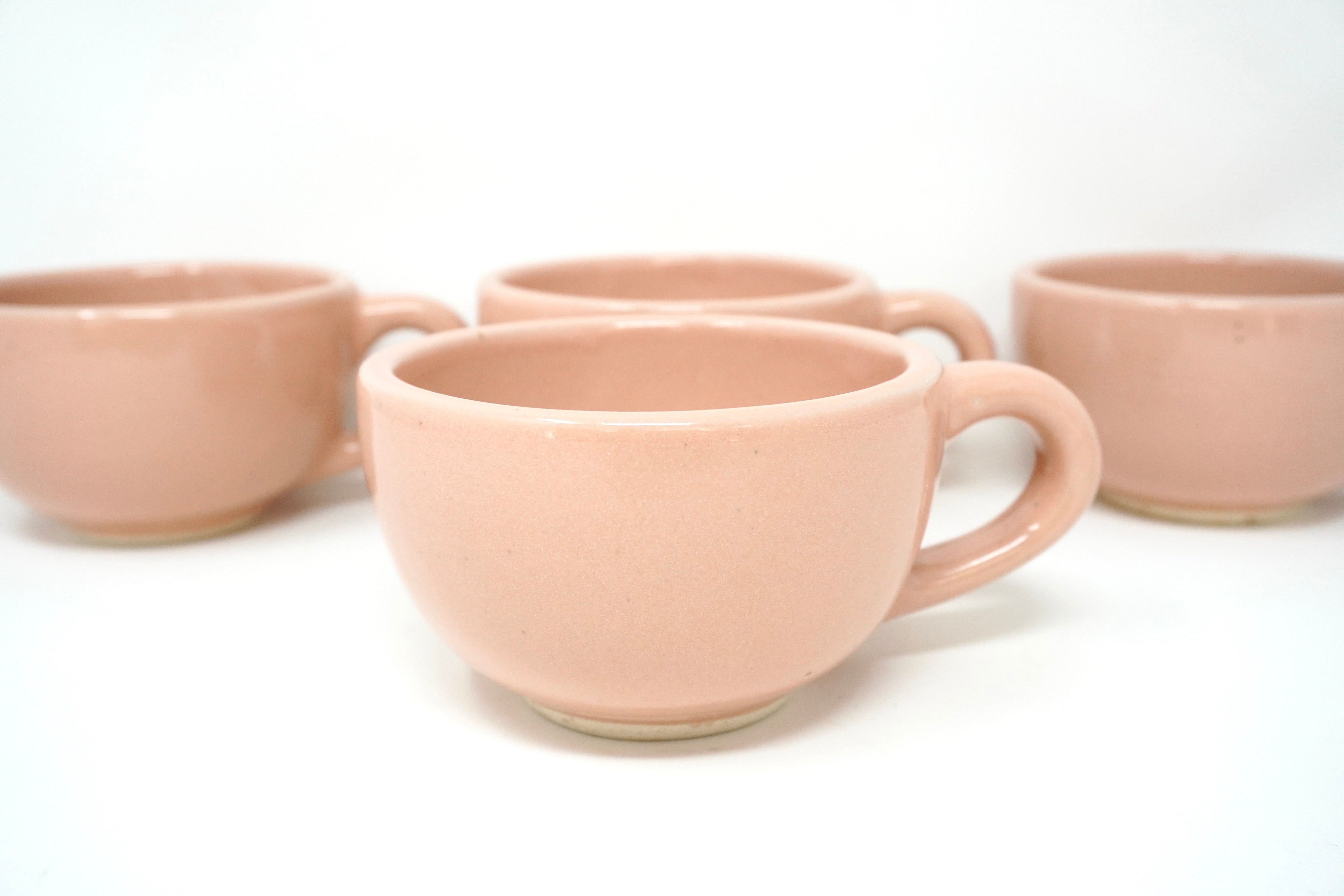 Rosa brillante | Set de 4 tazas arte & latte de 12 oz línea rústica