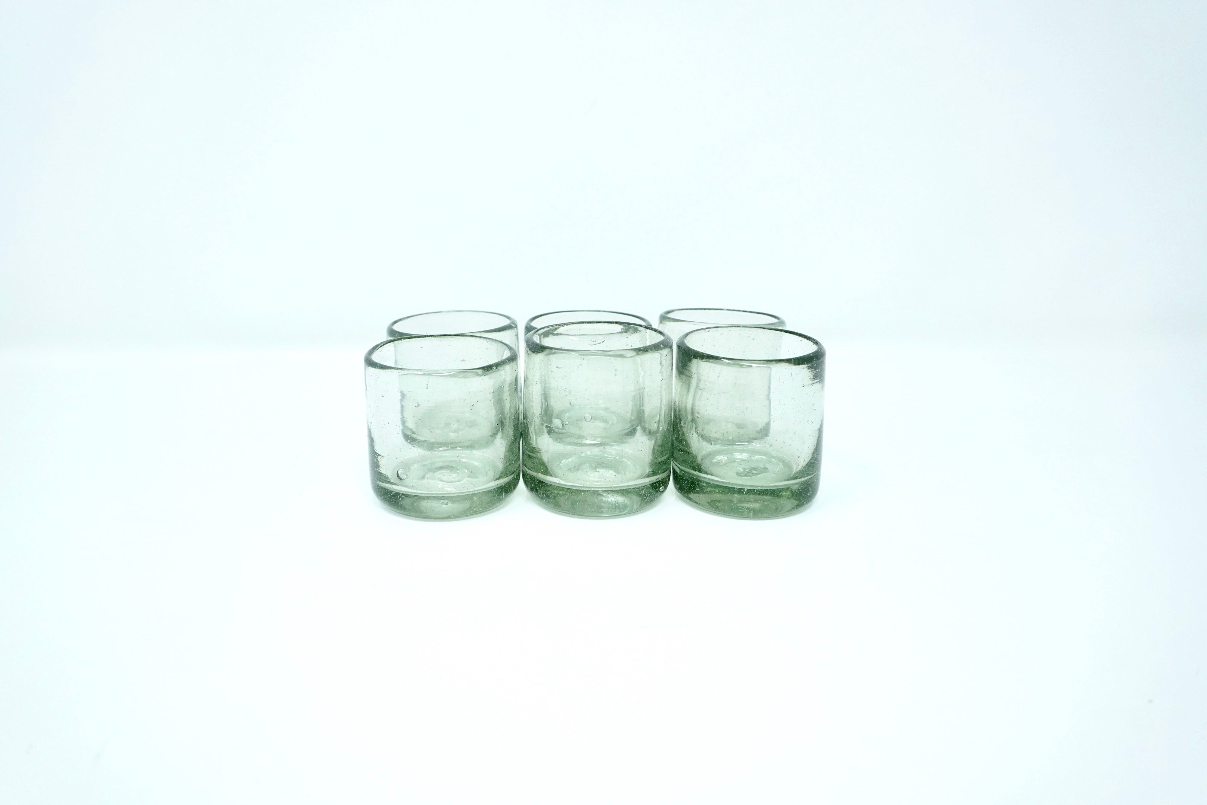 Tradicional | Set de 6 mezcaleros de vidrio soplado