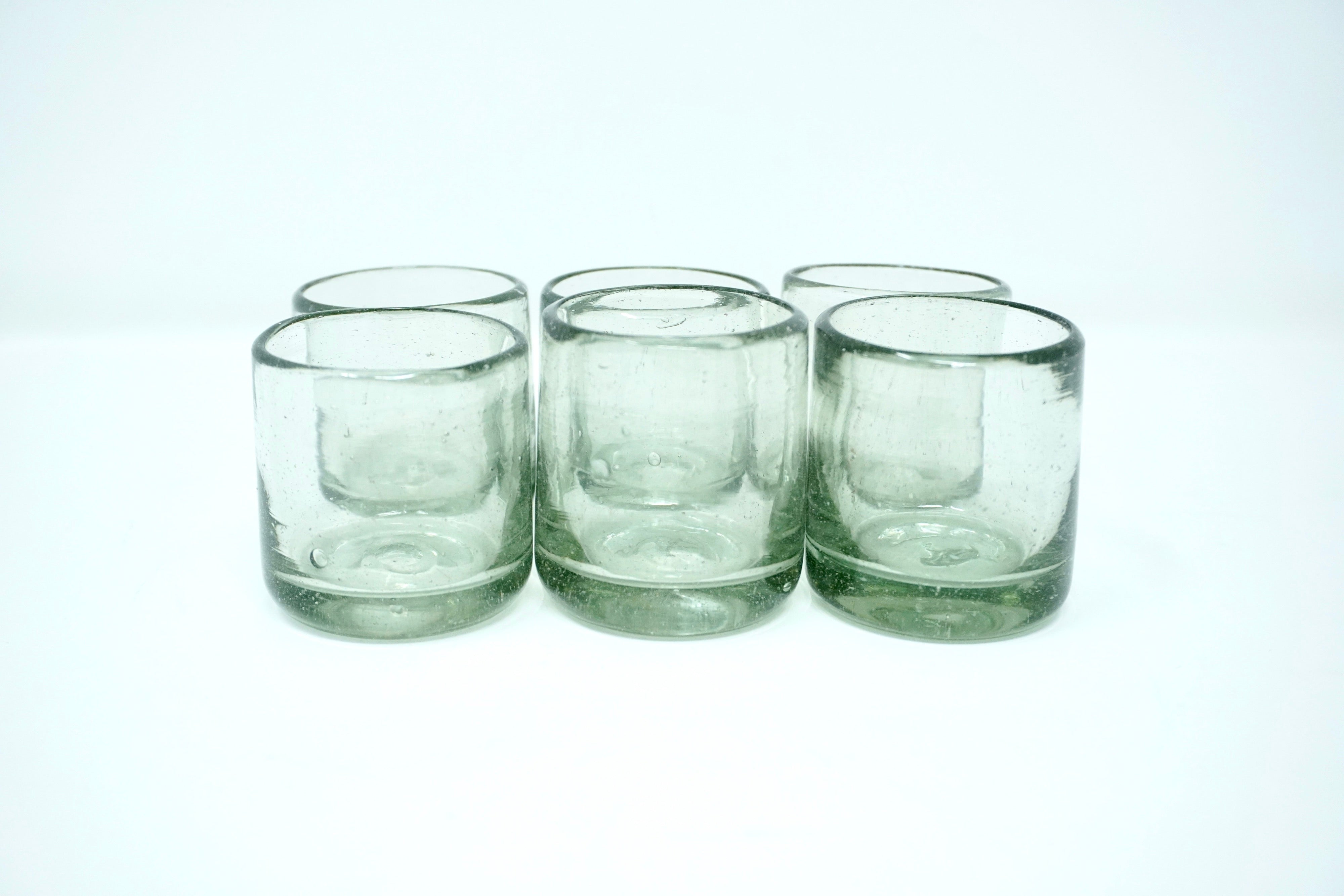 Tradicional | Set de 6 mezcaleros de vidrio soplado