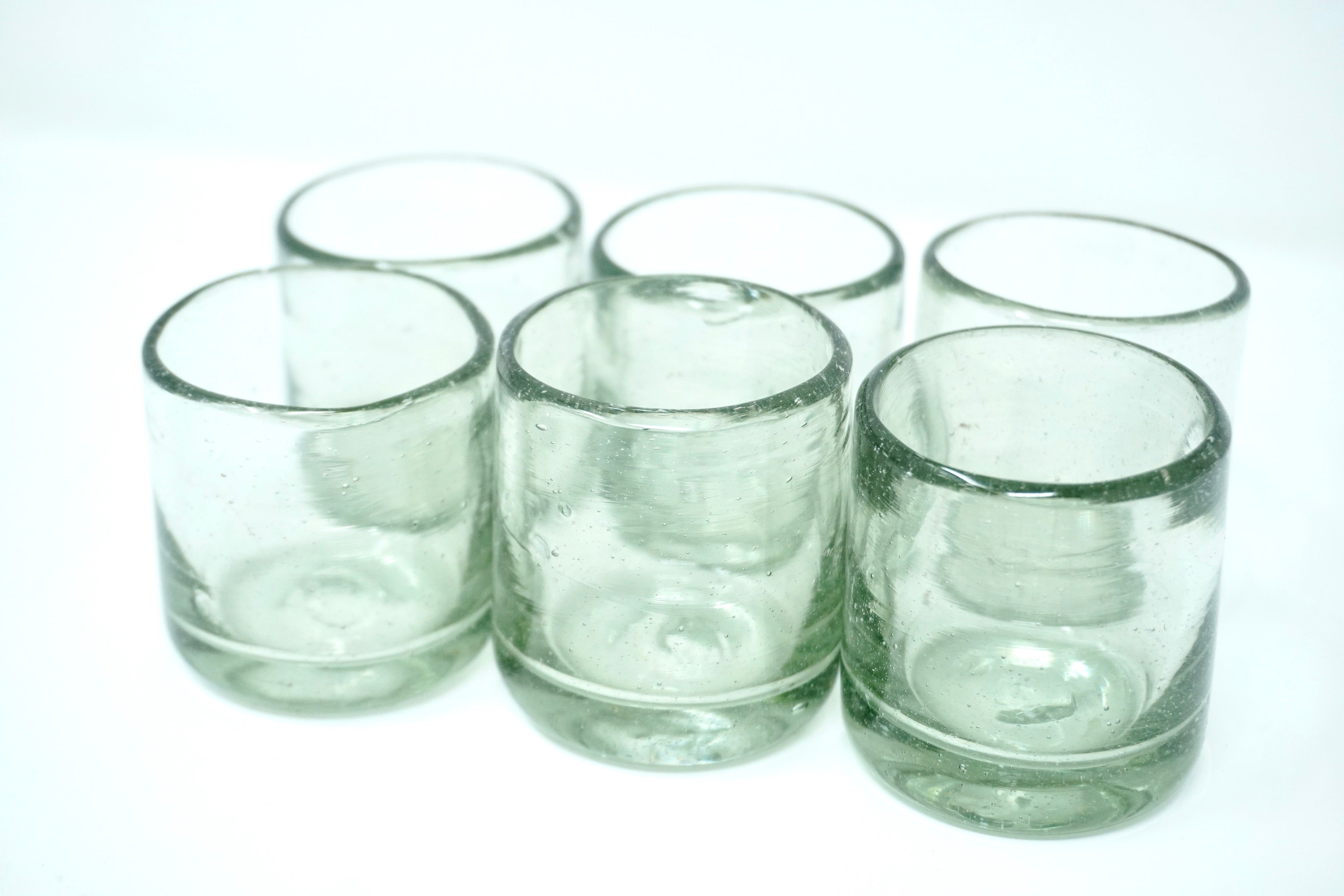 Tradicional | Set de 6 mezcaleros de vidrio soplado