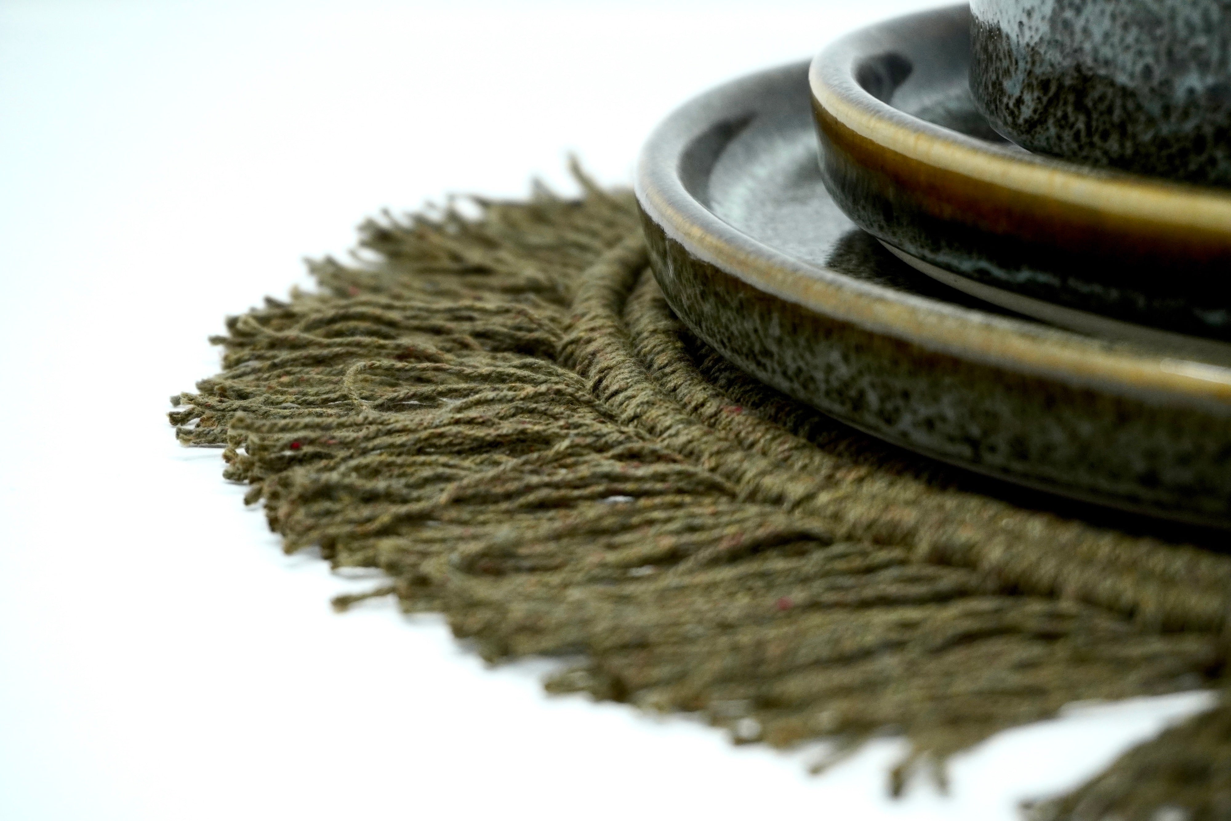 Verde olivo | Set de 6 manteles