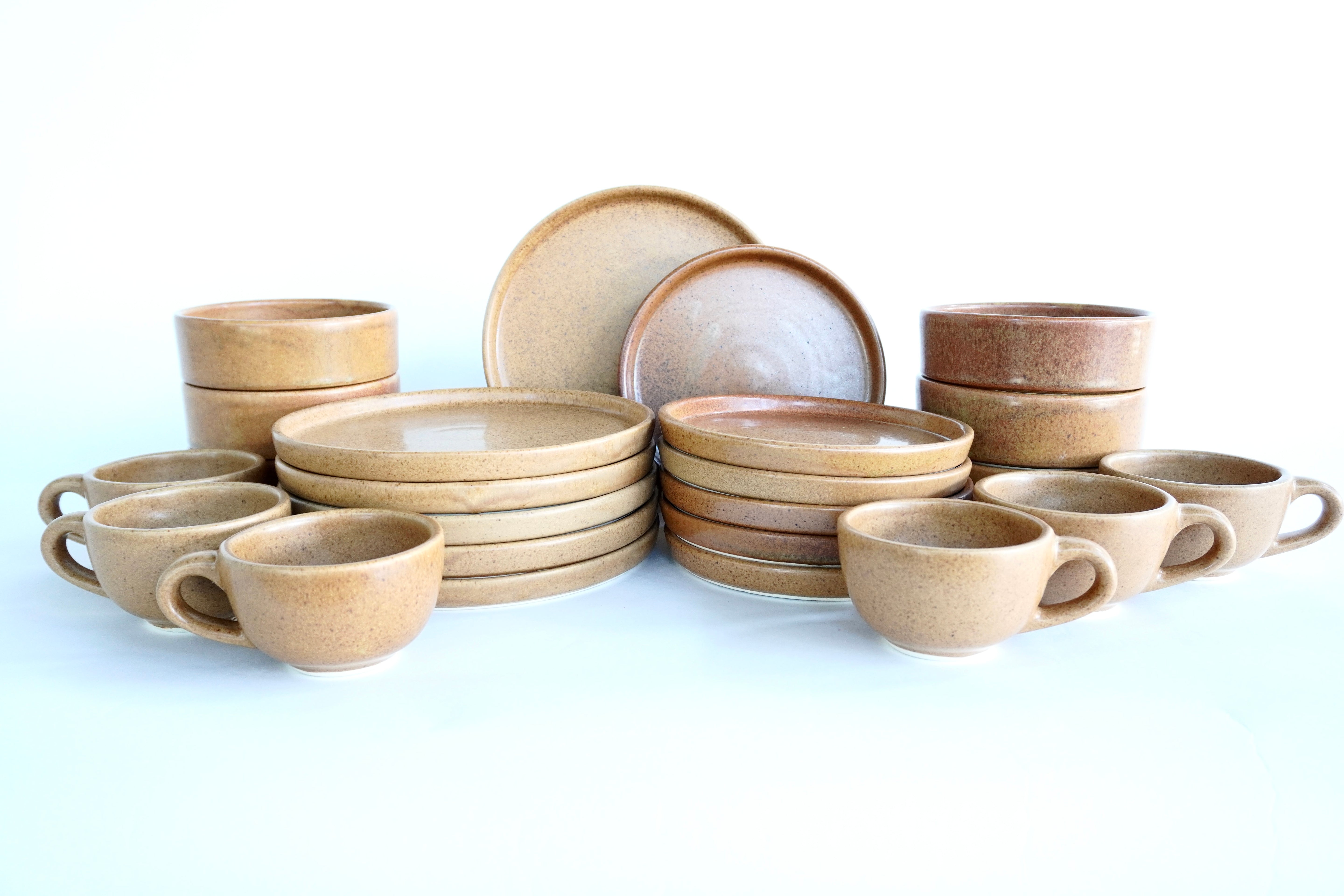 Ladrillo | Set de vajilla línea rústica para 6 personas