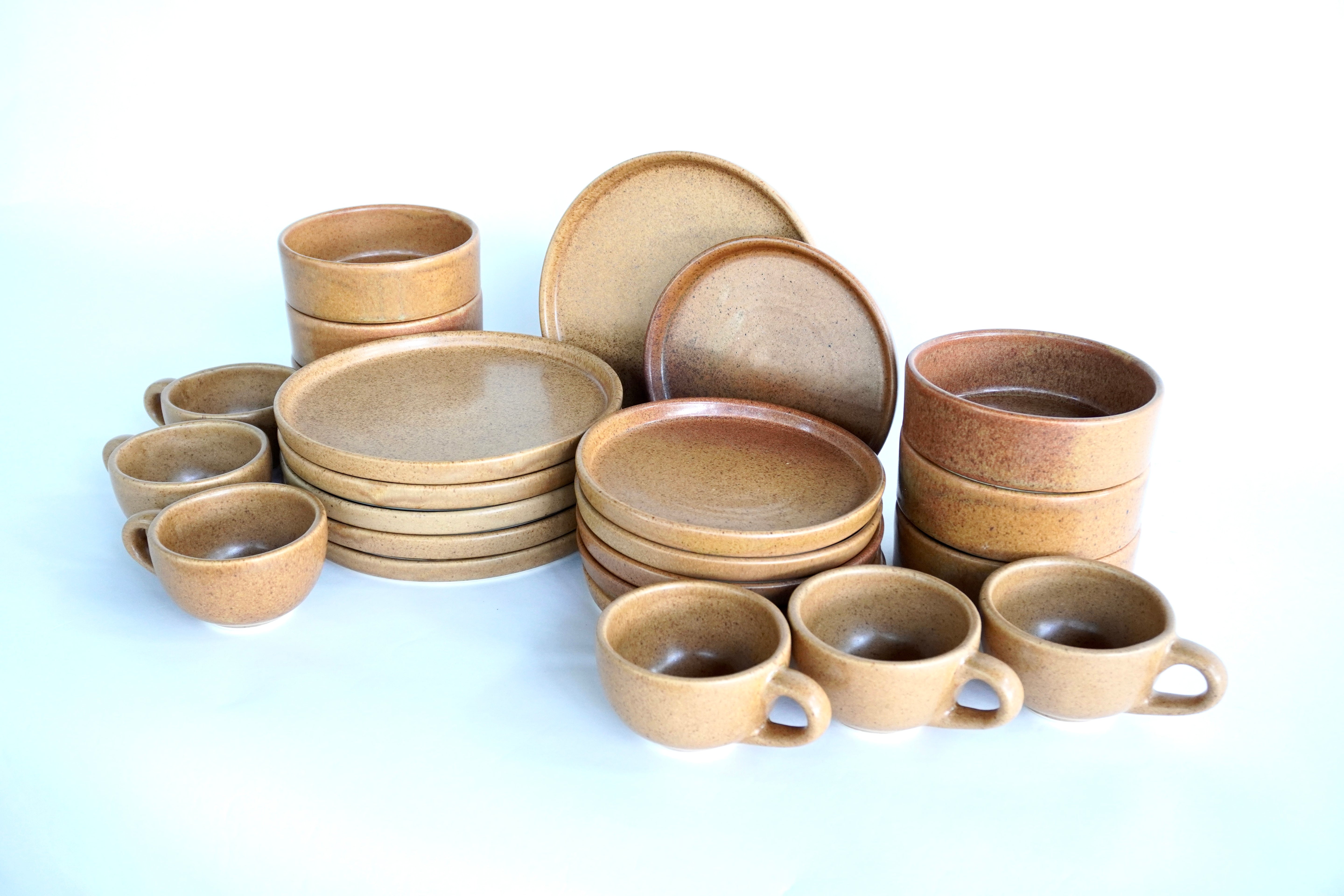 Ladrillo | Set de vajilla línea rústica para 6 personas