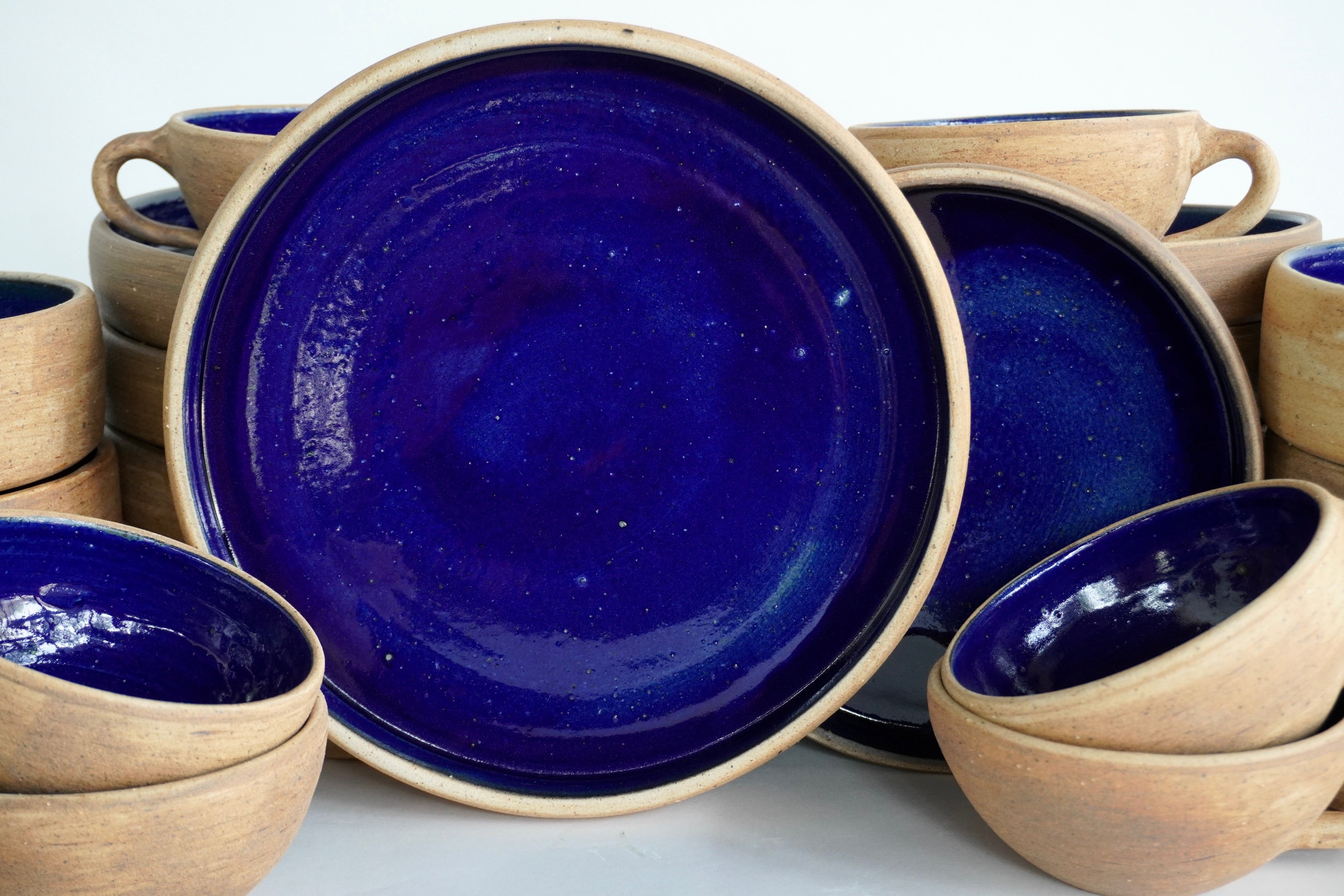 Tierra azul | Set de vajilla línea ancestral para 6 personas